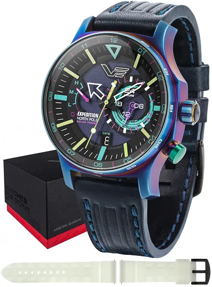 Vostok Europe VS57-595D737 Expedition Expedition North Pole 1 Polar Light Solar 47mm - zdjęcie 1