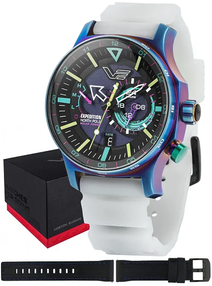 Vostok Europe VS57-595D737S Expedition Expedition North Pole 1 Polar Light Solar 47mm - zdjęcie 1