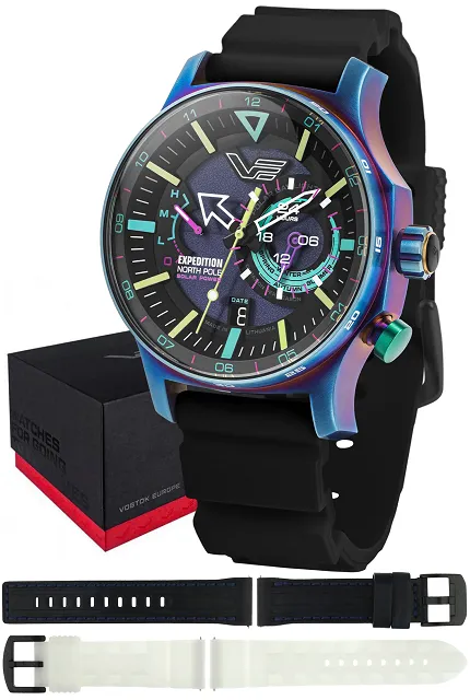 Vostok Europe VS57-595D737SB Expedition Expedition North Pole 1 Polar Light Solar 47mm
