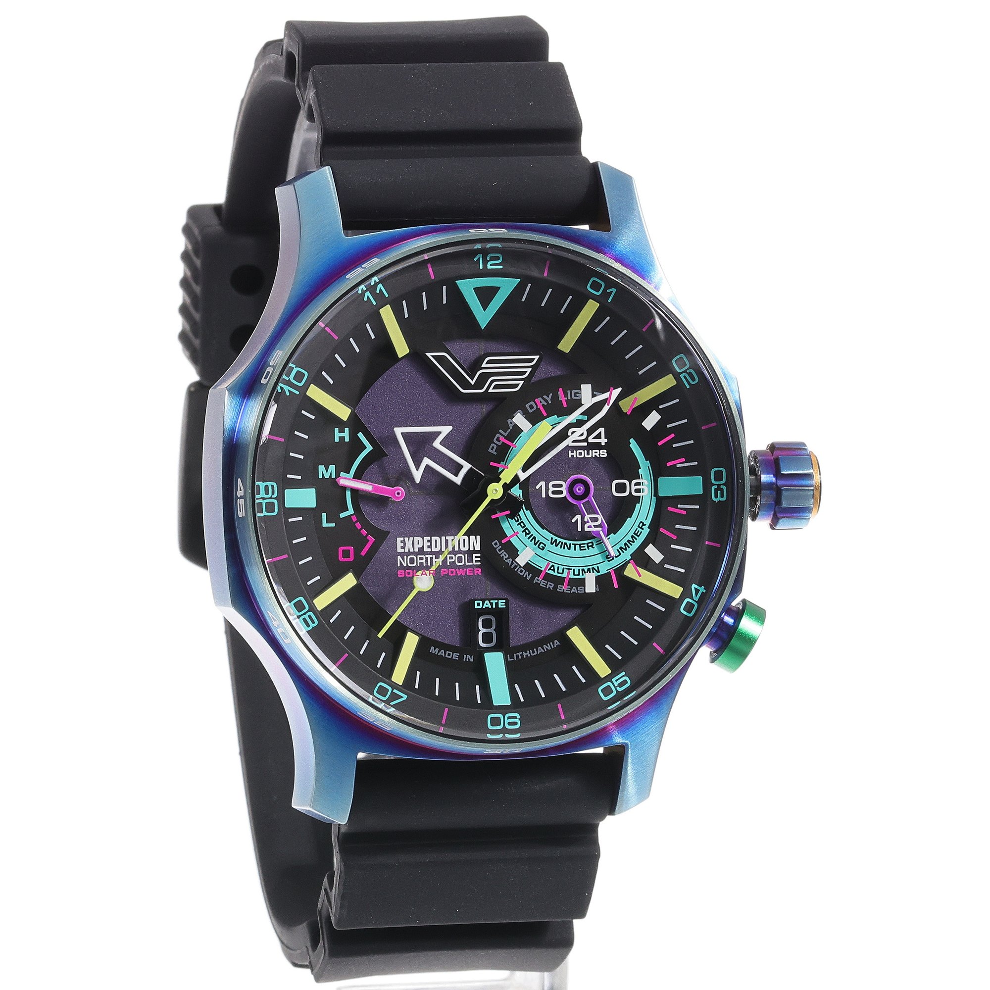 Vostok Europe VS57-595D737SB męski zegarek Expedition pasek