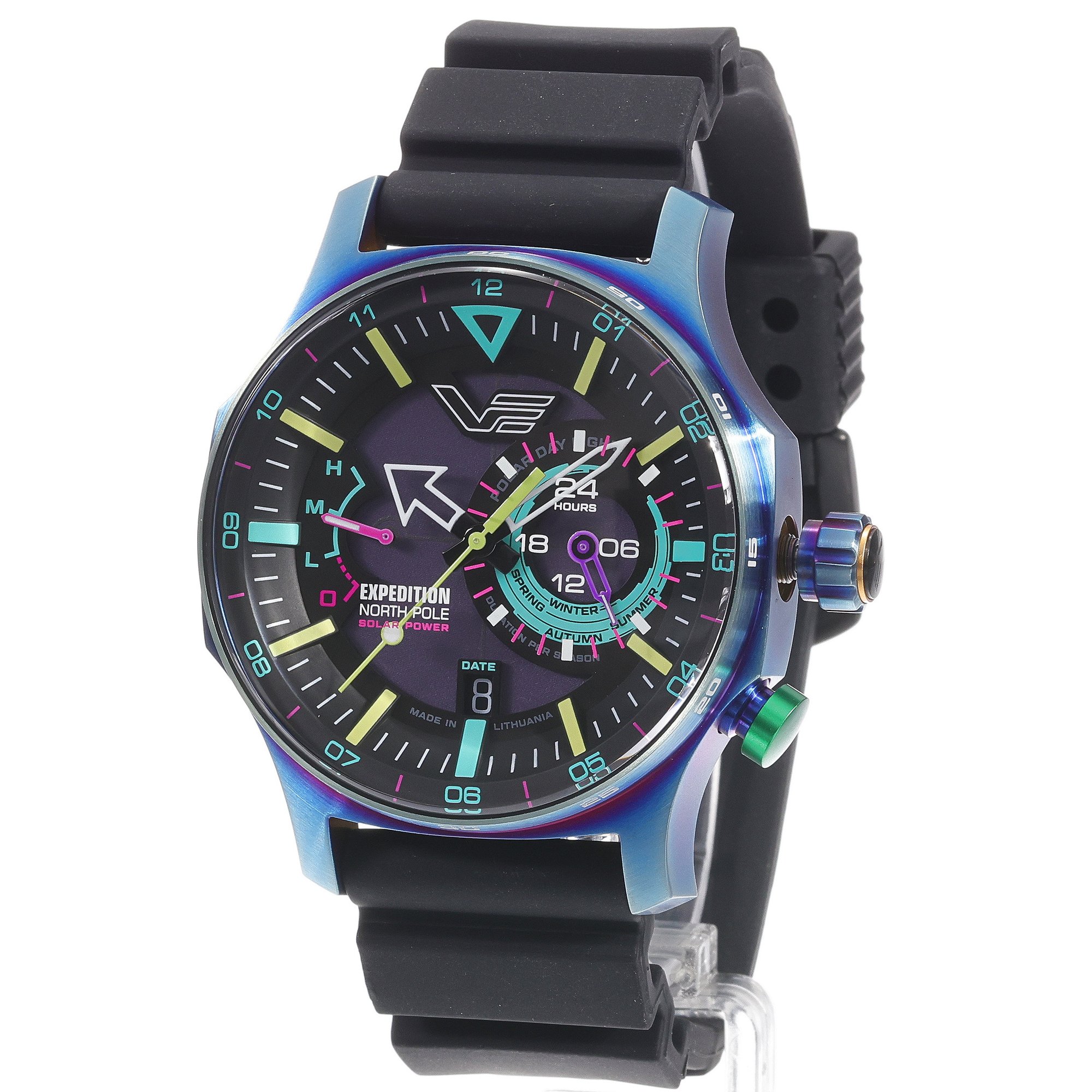 Vostok Europe VS57-595D737SB zegarek niebieski typudiver Expedition pasek