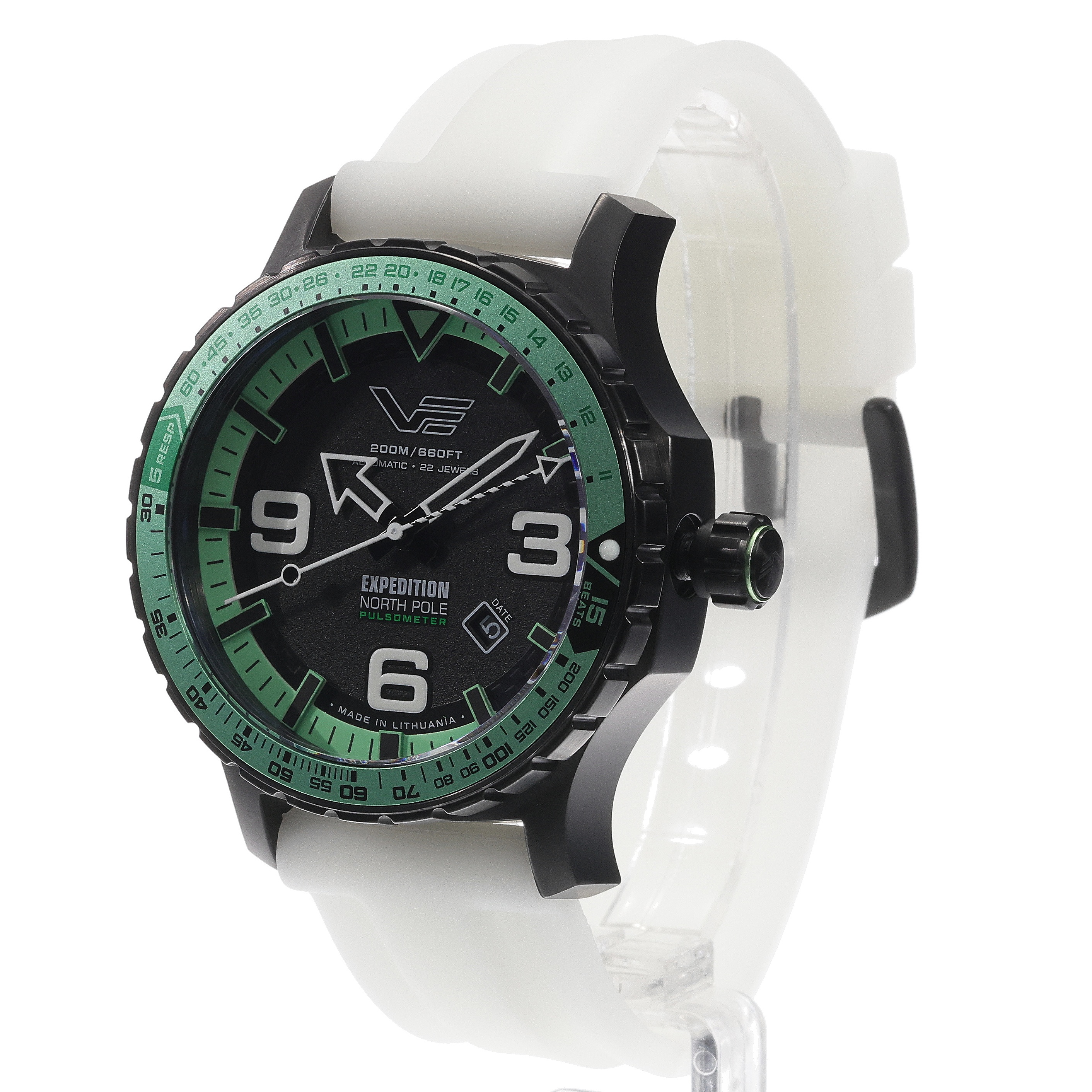 Vostok Europe YN55-597C731SW Expedition Expedition North Pole 1 Polar Night Automatic 47mm zegarek męski typudiver mineralne utwardzane