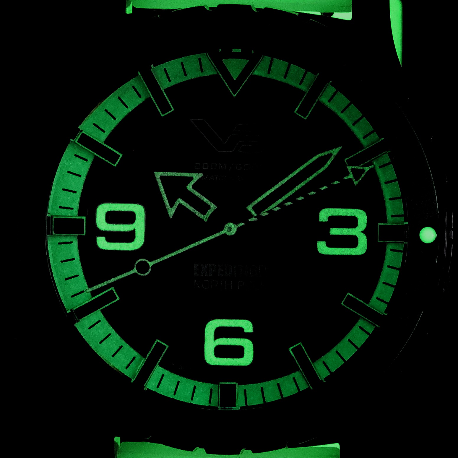 Vostok Europe YN55-597C731SW zegarek czarny typudiver Expedition pasek