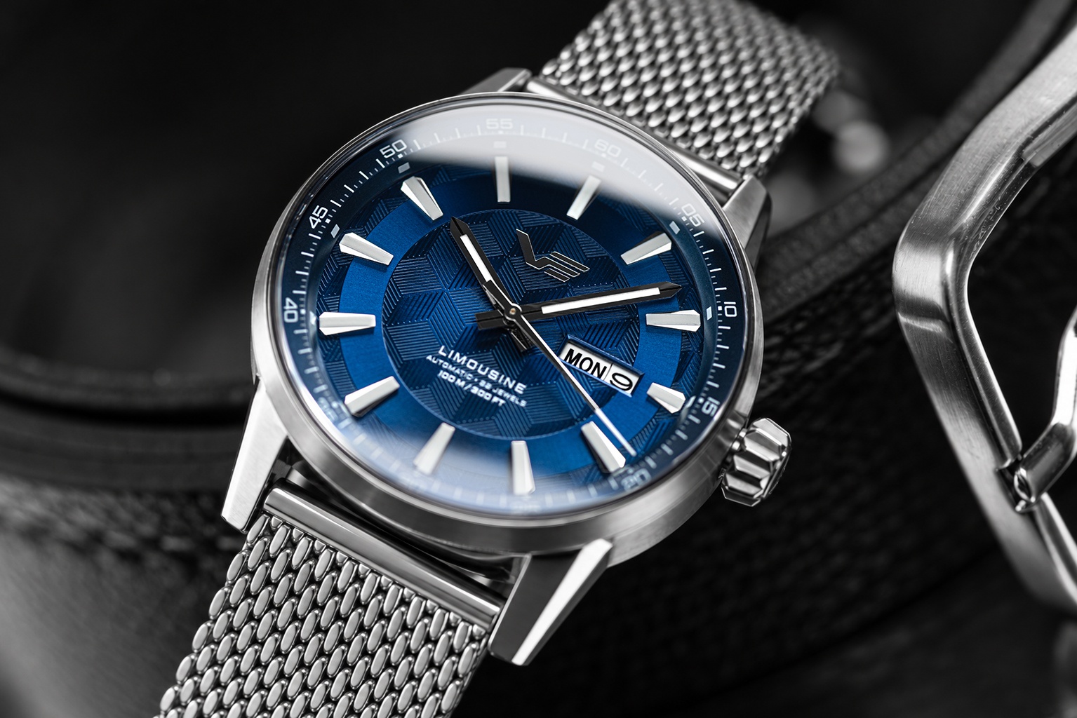 Vostok Europe YN56-561A799B zegarek srebrny klasyczny Limousine bransoleta - miniatura 2