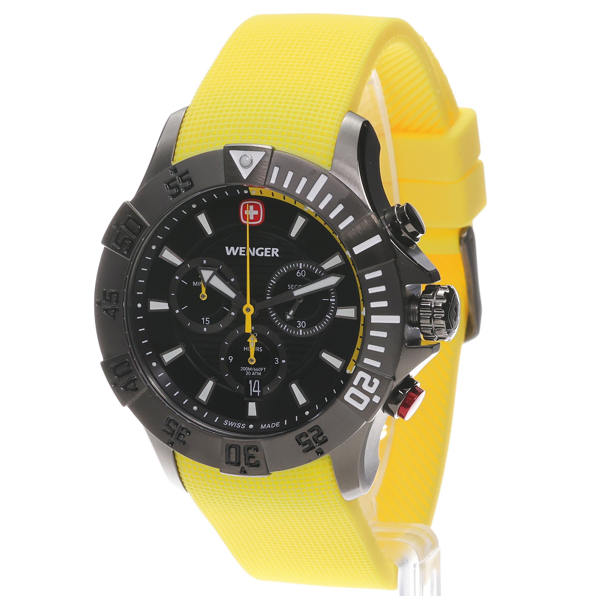 Wenger 010643129 zegarek szary sportowy Seaforce pasek