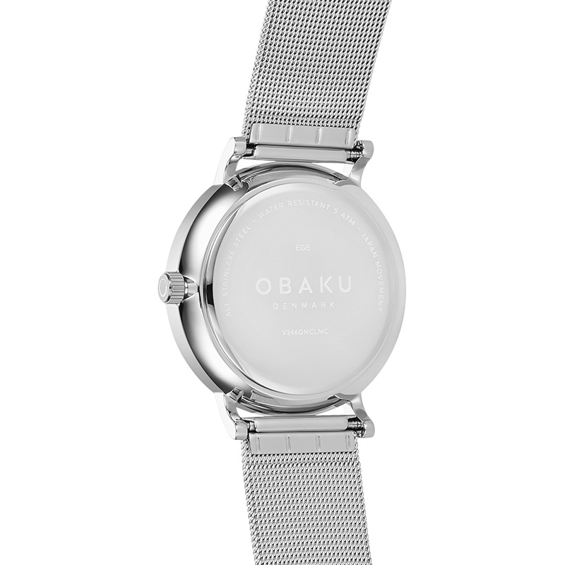Obaku Denmark V246GMCLMC męski zegarek Slim bransoleta - miniatura 3