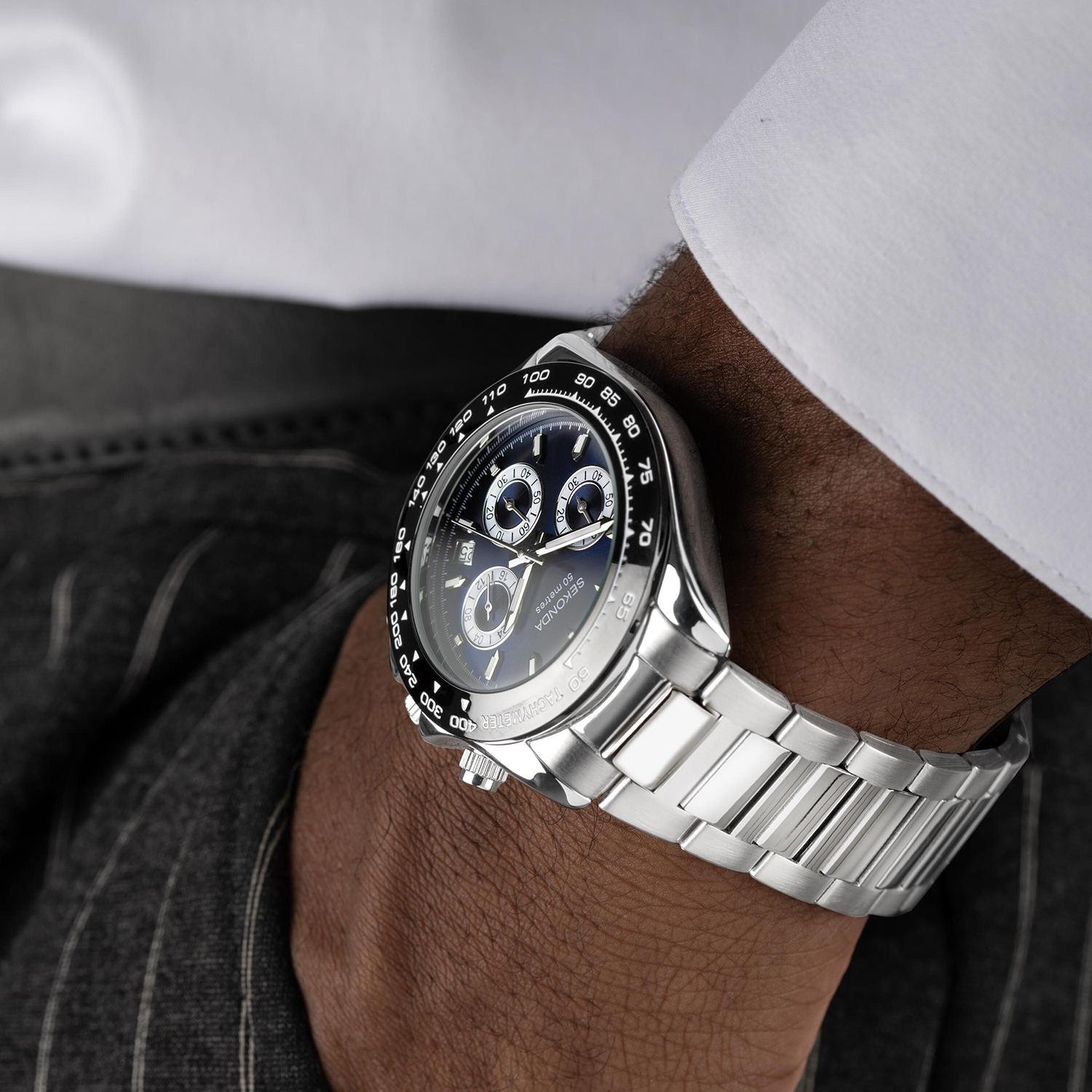 zegarek 30200 męski z tachometr Chronograph
