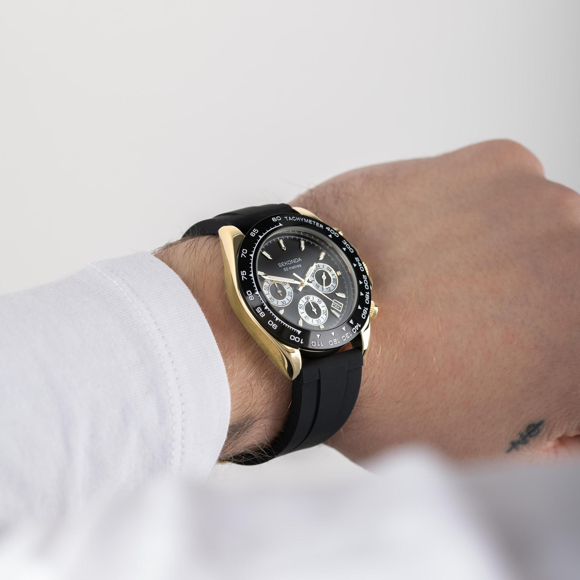 zegarek 30202 męski z tachometr Chronograph