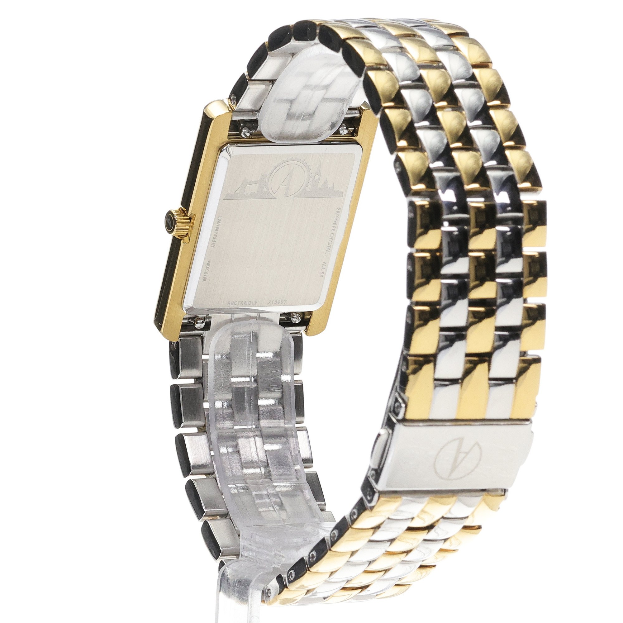 zegarek Accurist 71009 Rectangle 26mm - White Rectangle szafirowe - miniatura 4