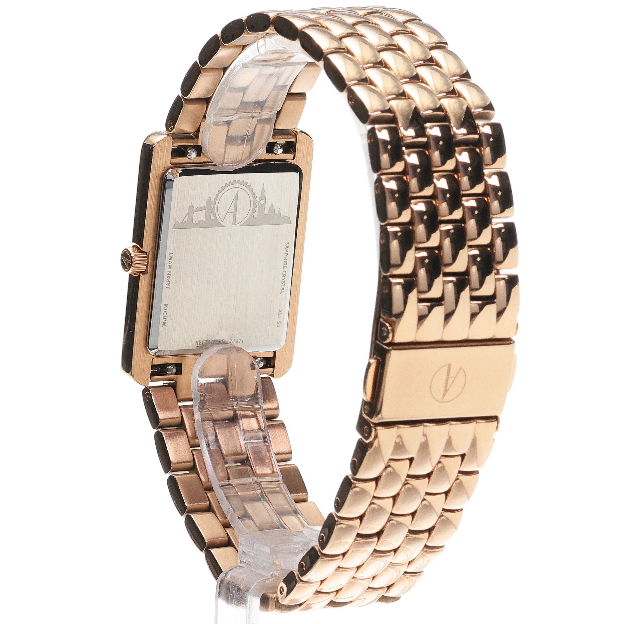zegarek Accurist 71011 Rectangle 26mm - White Rectangle szafirowe