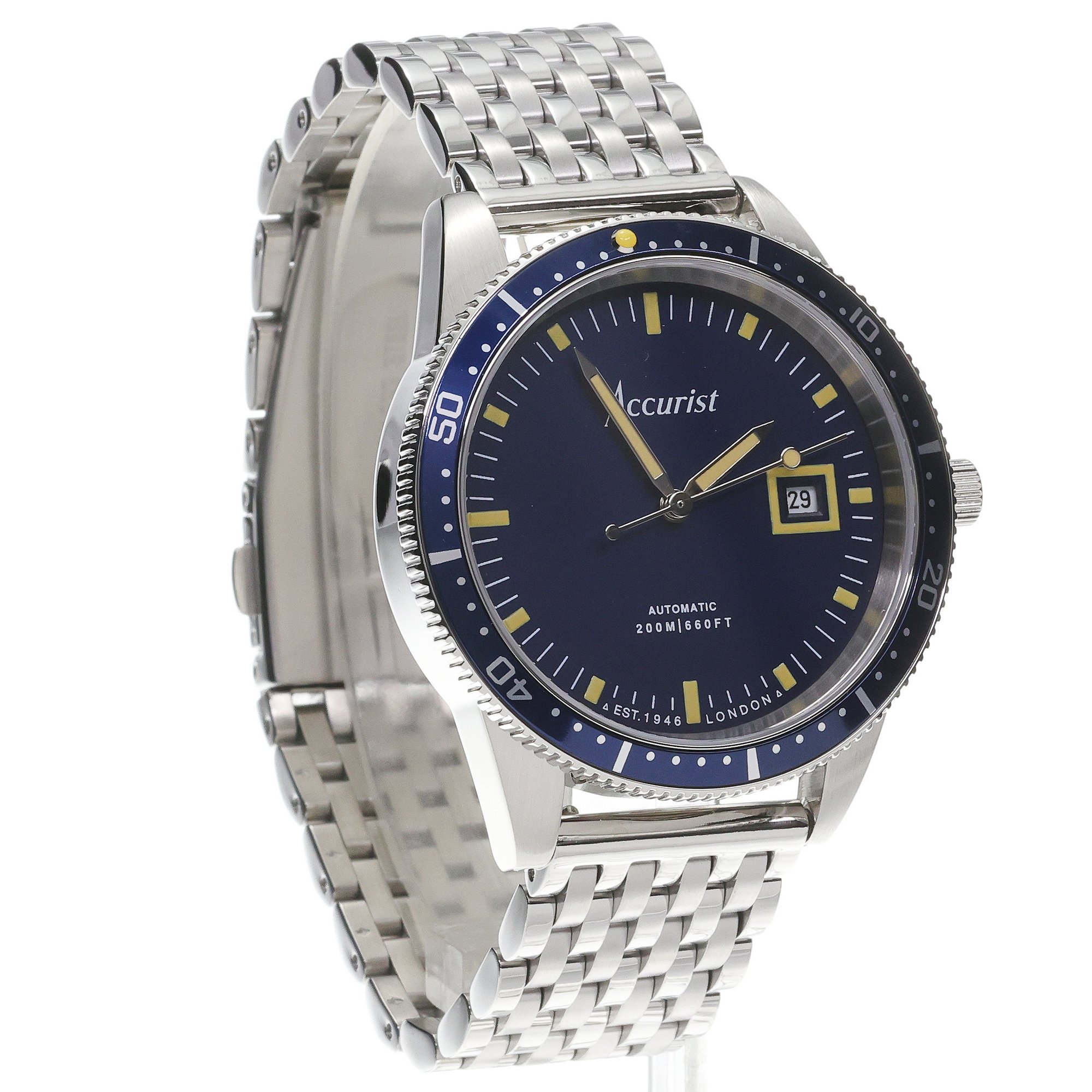 zegarek Accurist 72006 Dive Automatic 42mm - Blue Dive szafirowe - miniatura 3