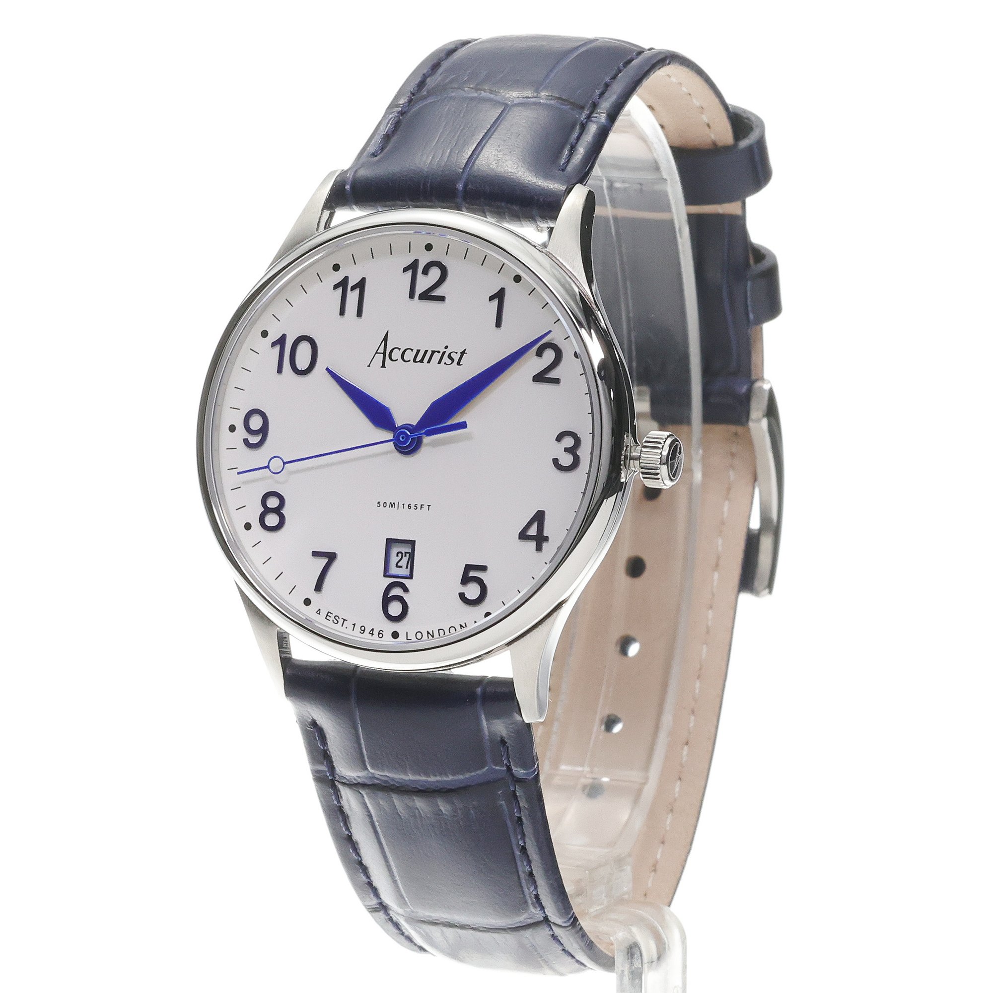 zegarek Accurist 73000 Classic 37mm - White Classic szafirowe