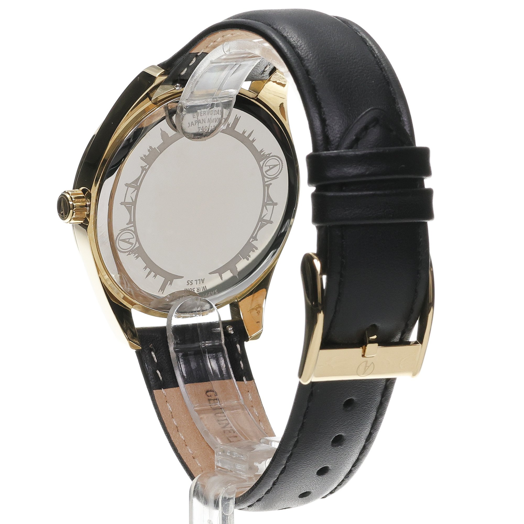 zegarek Accurist 74012 Everyday 40mm - Black Everyday szafirowe - miniatura 4