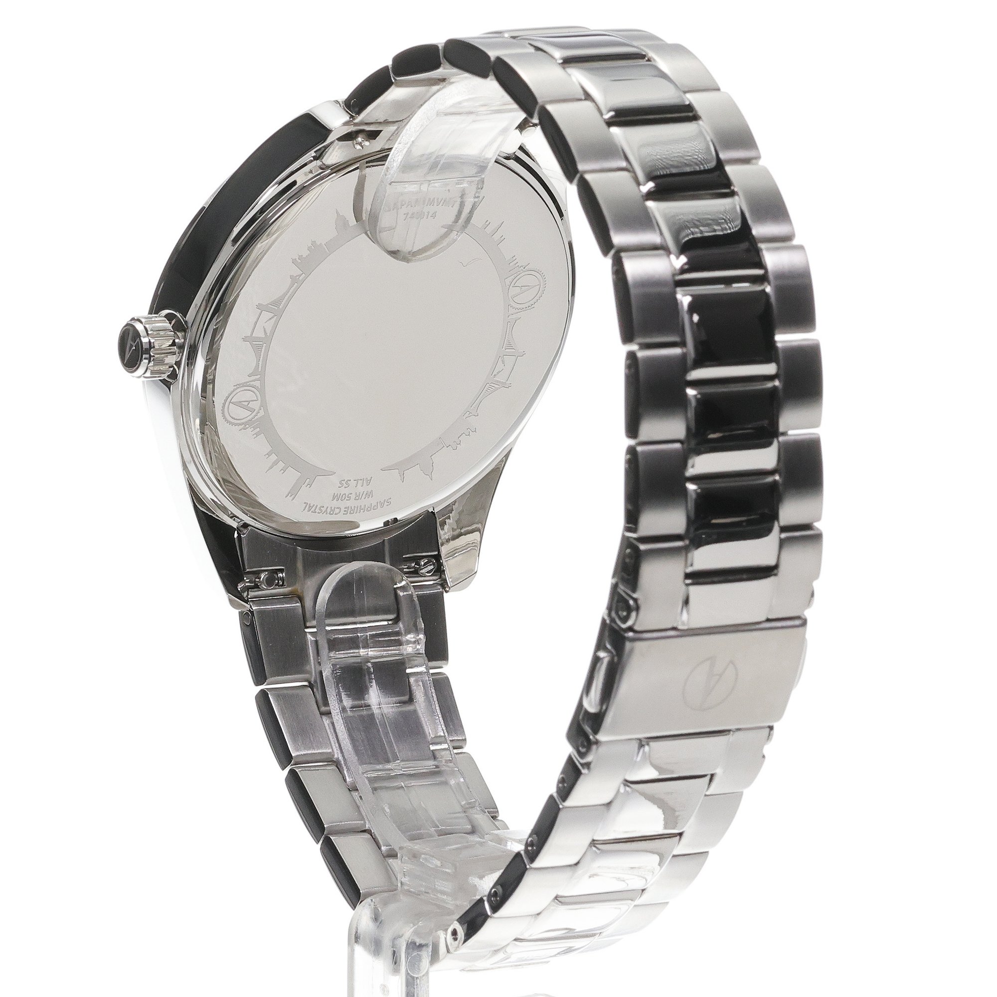 zegarek Accurist 74014 Everyday 40mm - Black Everyday szafirowe - miniatura 4