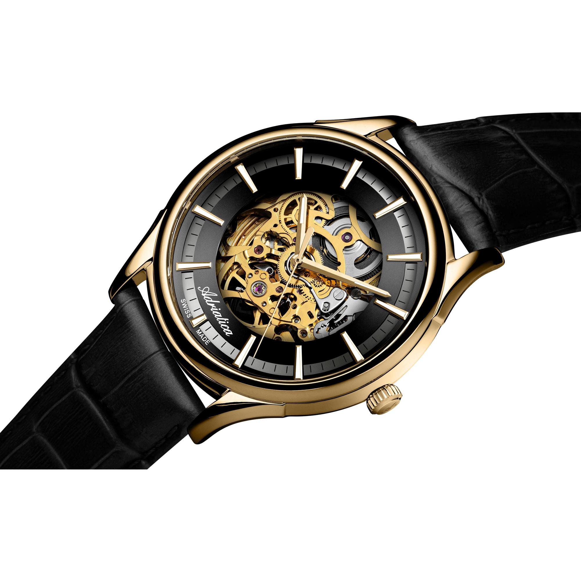 zegarek Adriatica A28041214AS automatyczny męski Pasek Gents Watch - miniatura 8