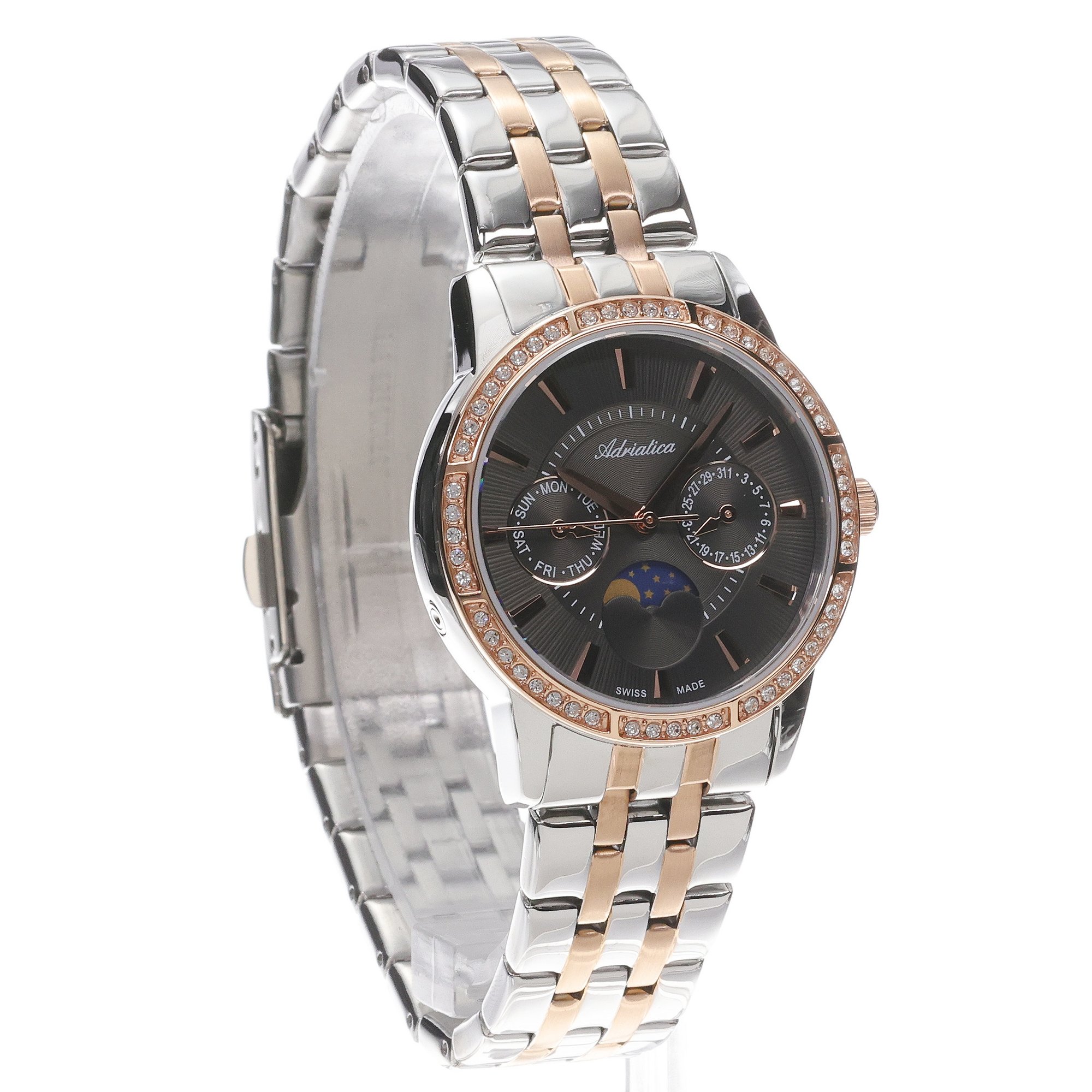 zegarek Adriatica A3601R116QFZ srebrny Bransoleta