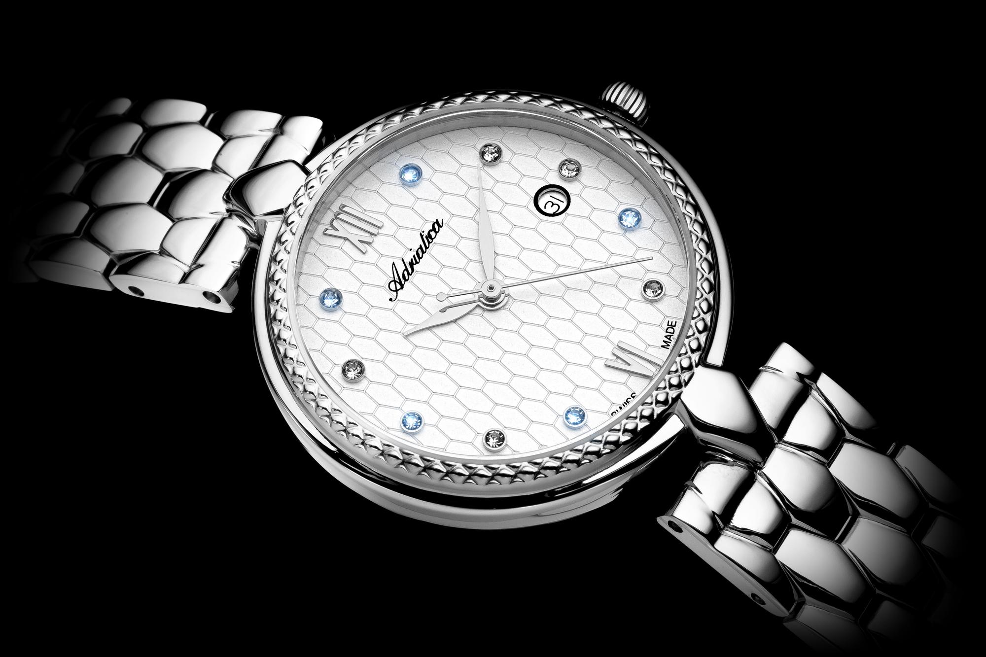 zegarek Adriatica A38435183Q kwarcowy damski Damskie Classic Diamond