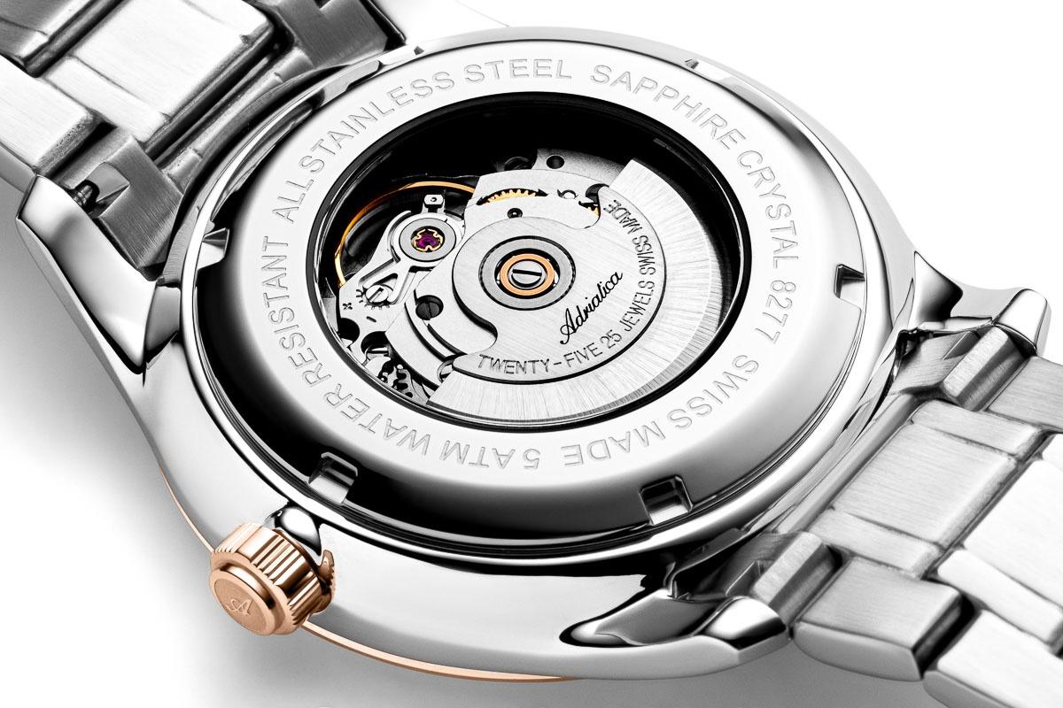 zegarek Adriatica A8277R114A srebrny Automatic