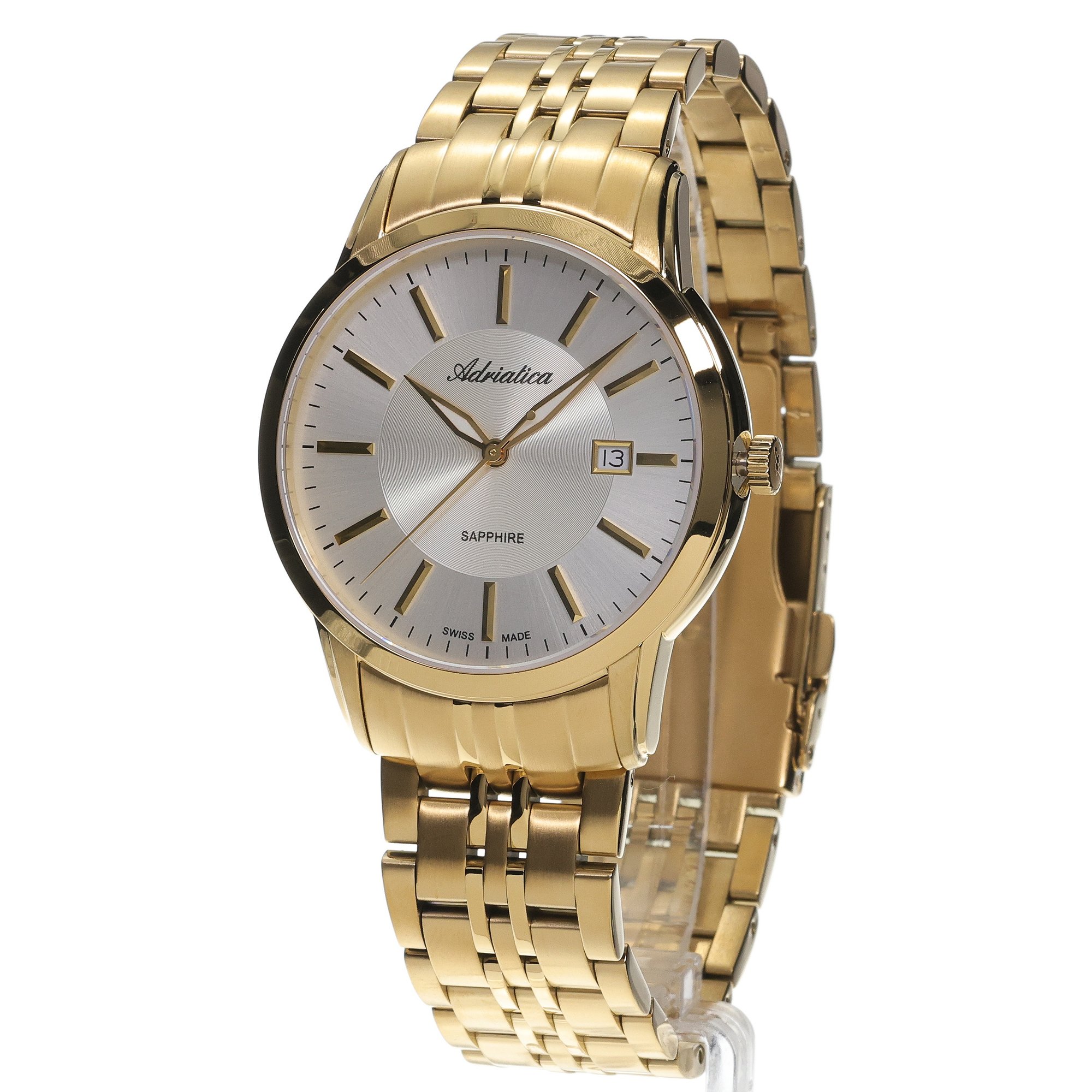 zegarek Adriatica A83061113Q Classic Bransoleta szafirowe