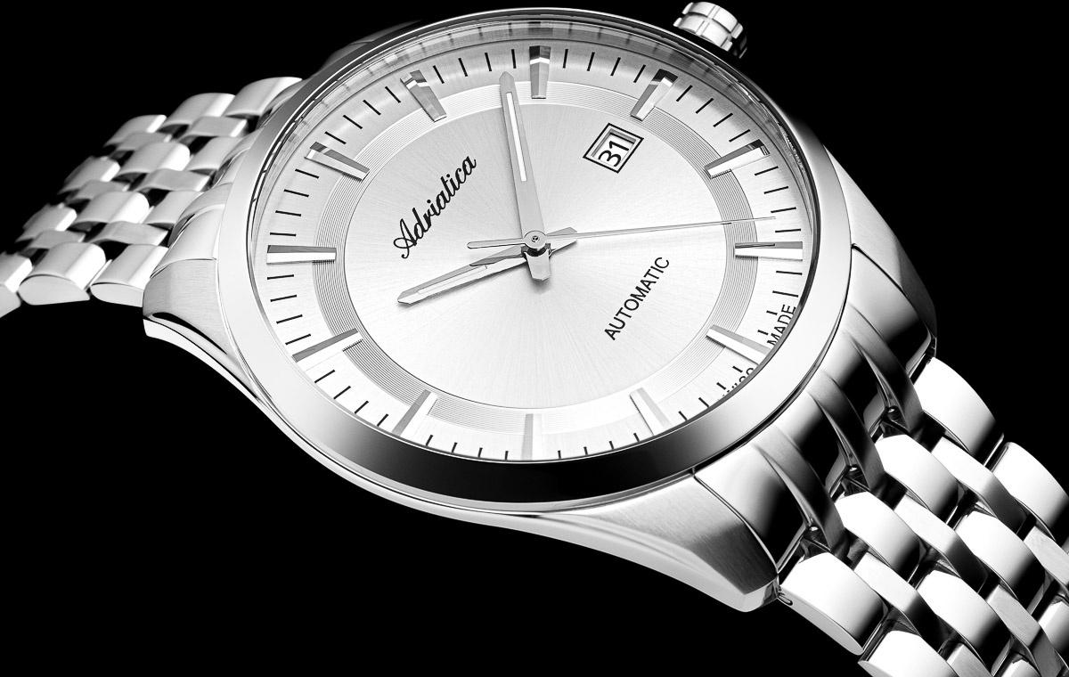 zegarek Adriatica A83095113A srebrny Automatic