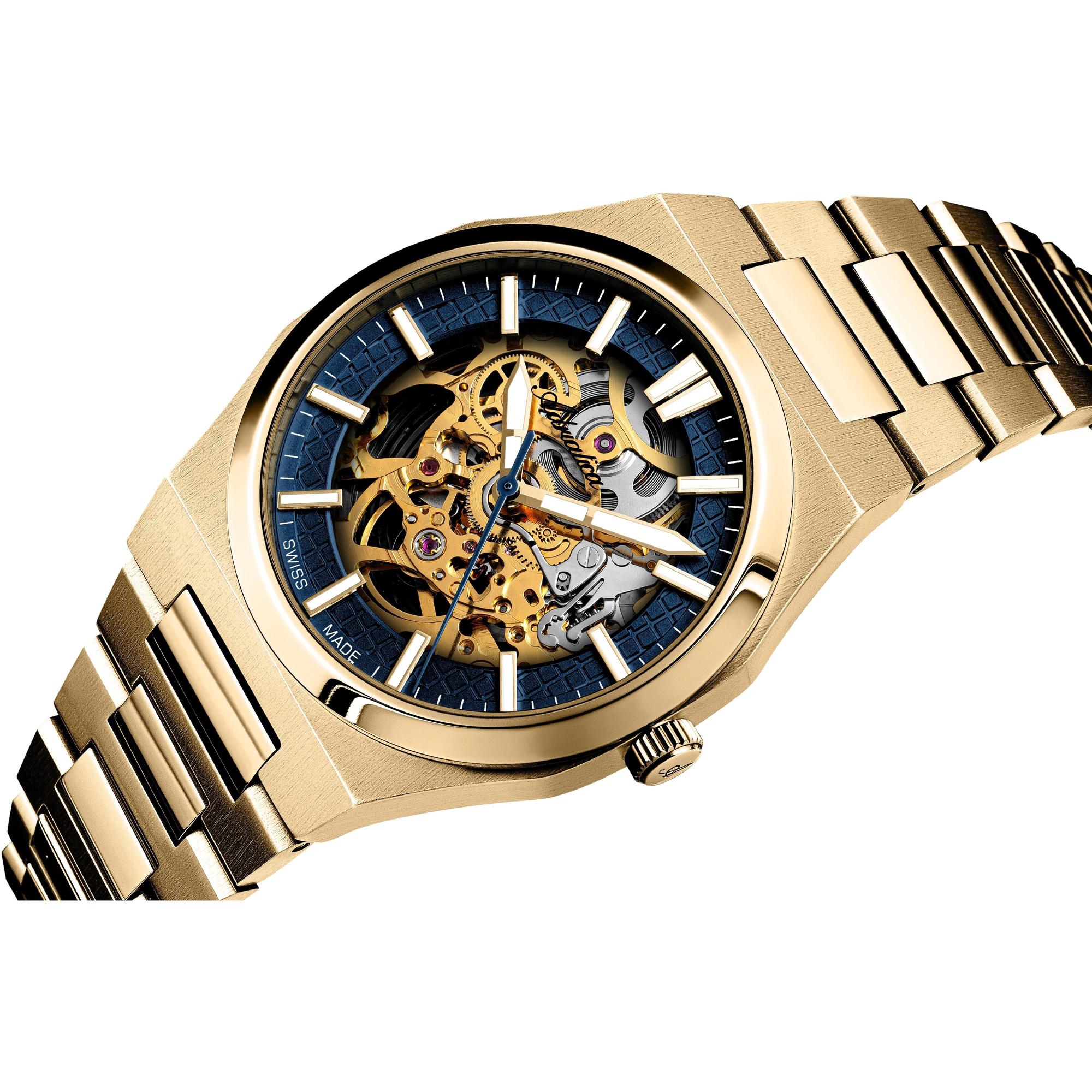 zegarek Adriatica A83261115SA automatyczny męski Męskie Skeleton Automatic