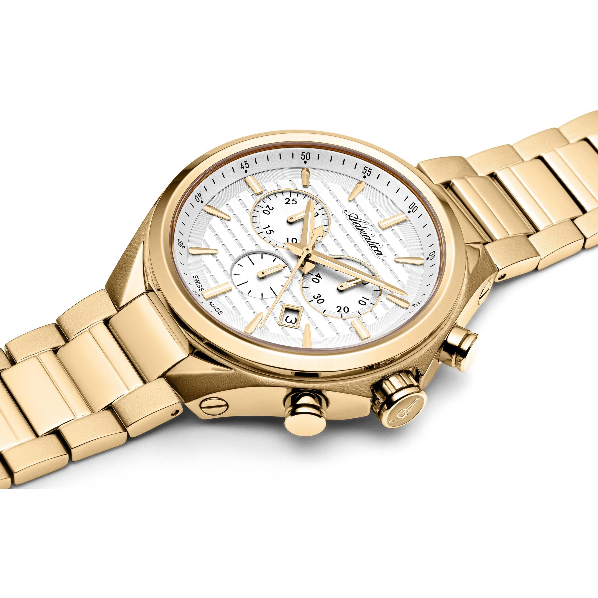 zegarek Adriatica A83341113CH męski z chronograf Bransoleta - miniatura 2