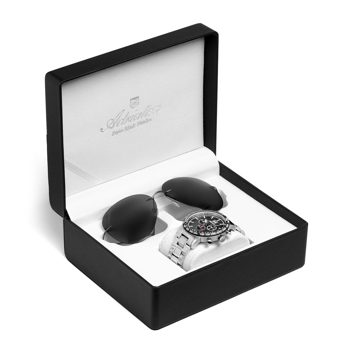 zegarek Adriatica A83834116CH Aviation męski z tachometr Tytanowe