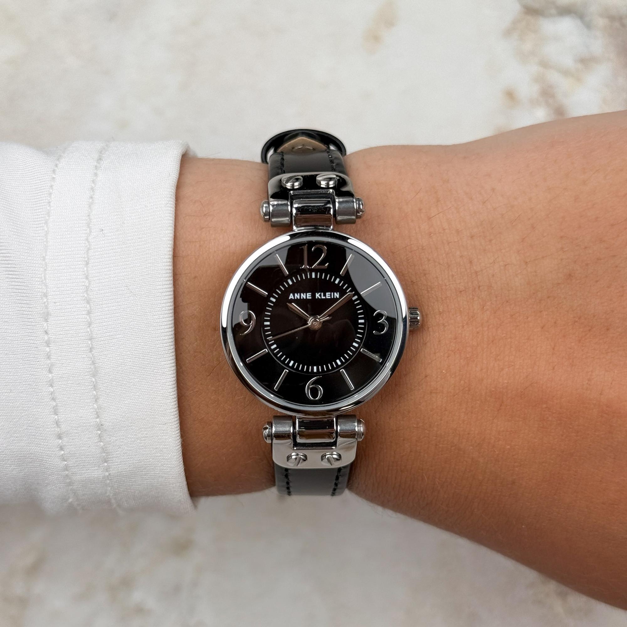 zegarek Anne Klein 10-9443BKBK srebrny Anne Klein