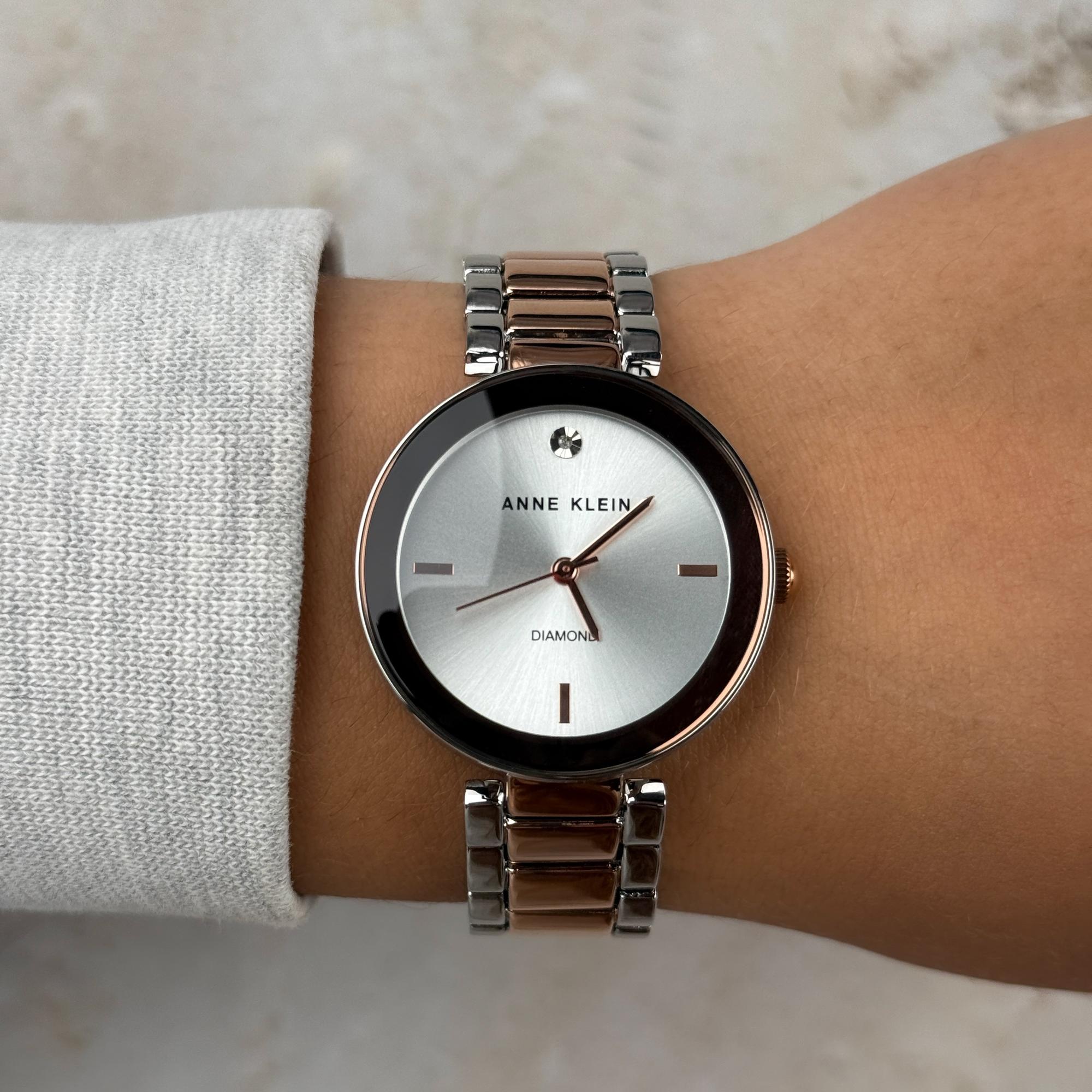 zegarek Anne Klein AK-1363SVRT srebrny Bransoleta - miniatura 7