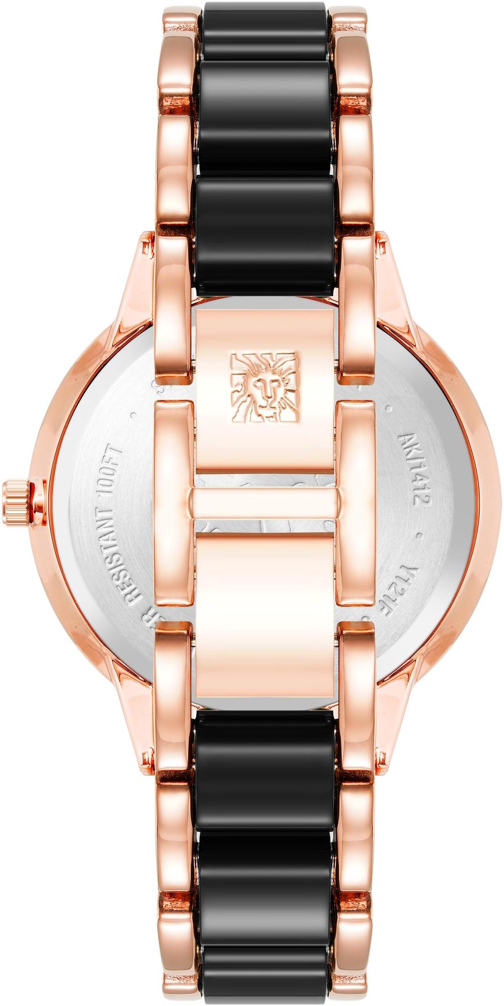 zegarek Anne Klein AK-1412BKRG kwarcowy damski Bransoleta