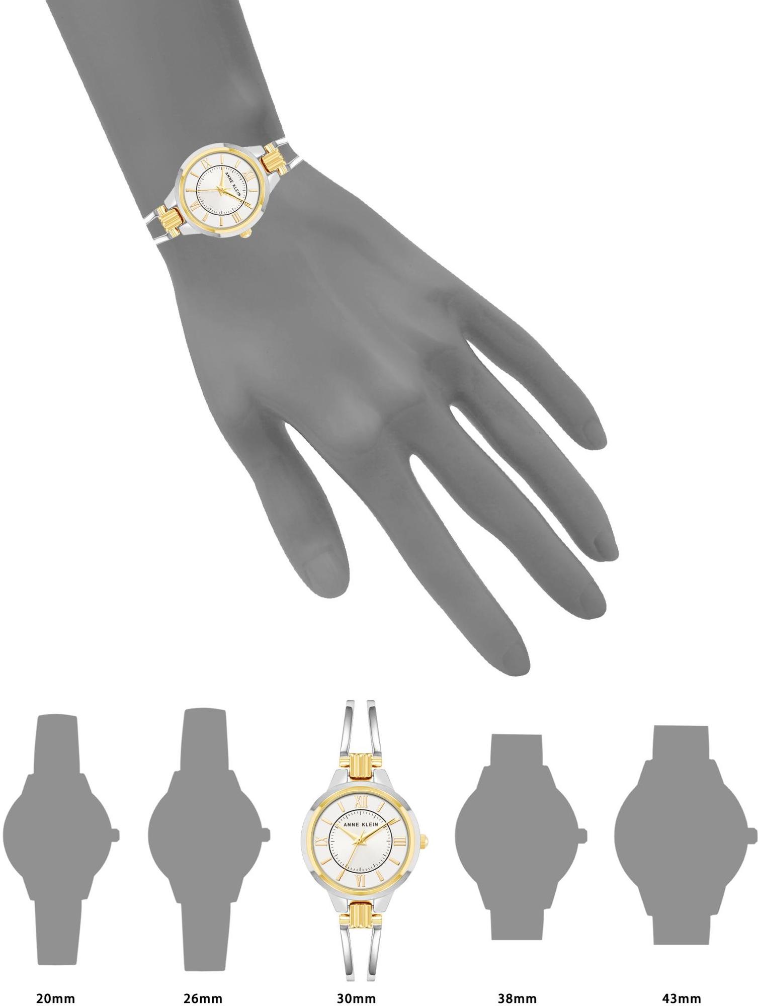 zegarek Anne Klein AK-1441SVTT srebrny Bransoleta
