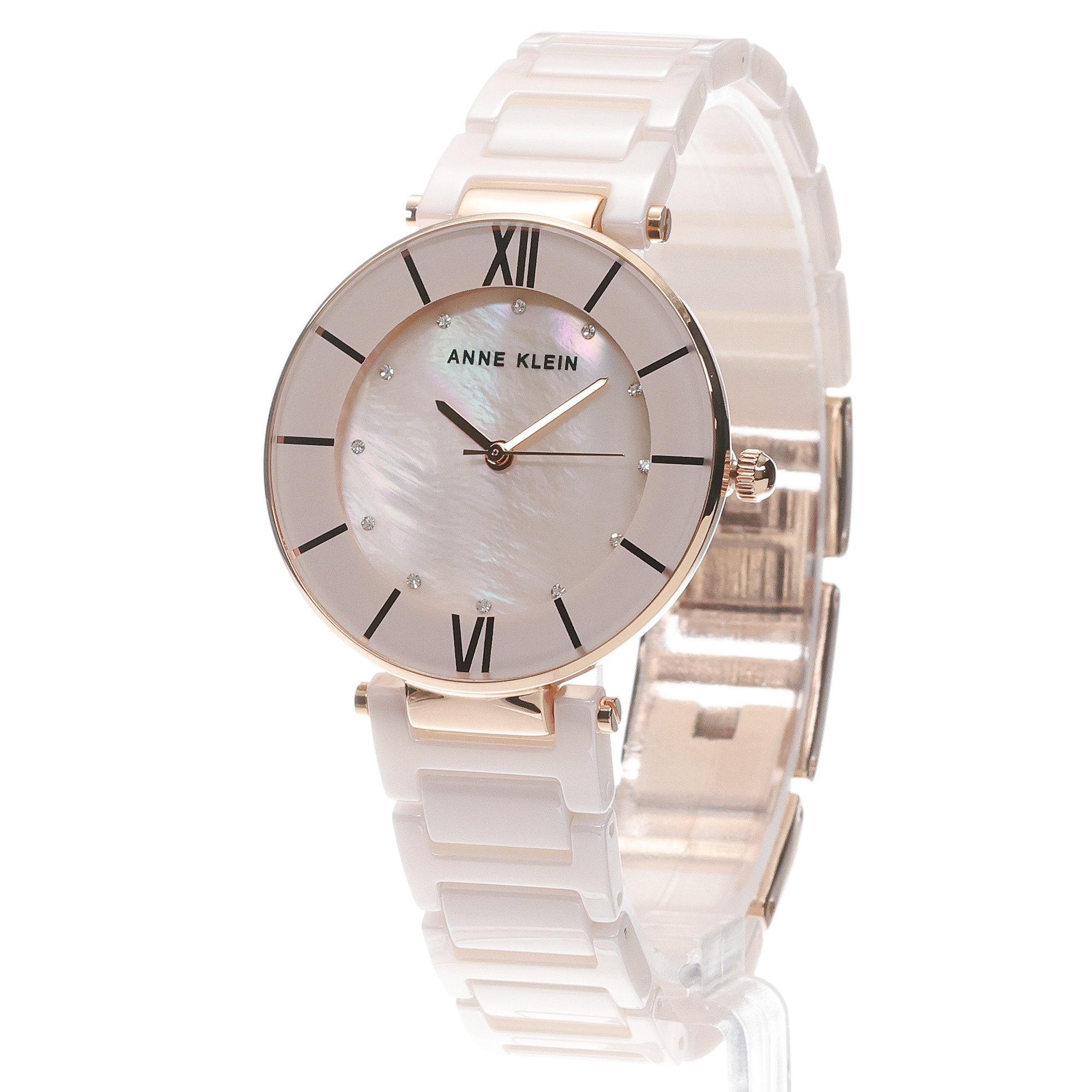 zegarek Anne Klein AK-3266LPRG różowe złoto Bransoleta