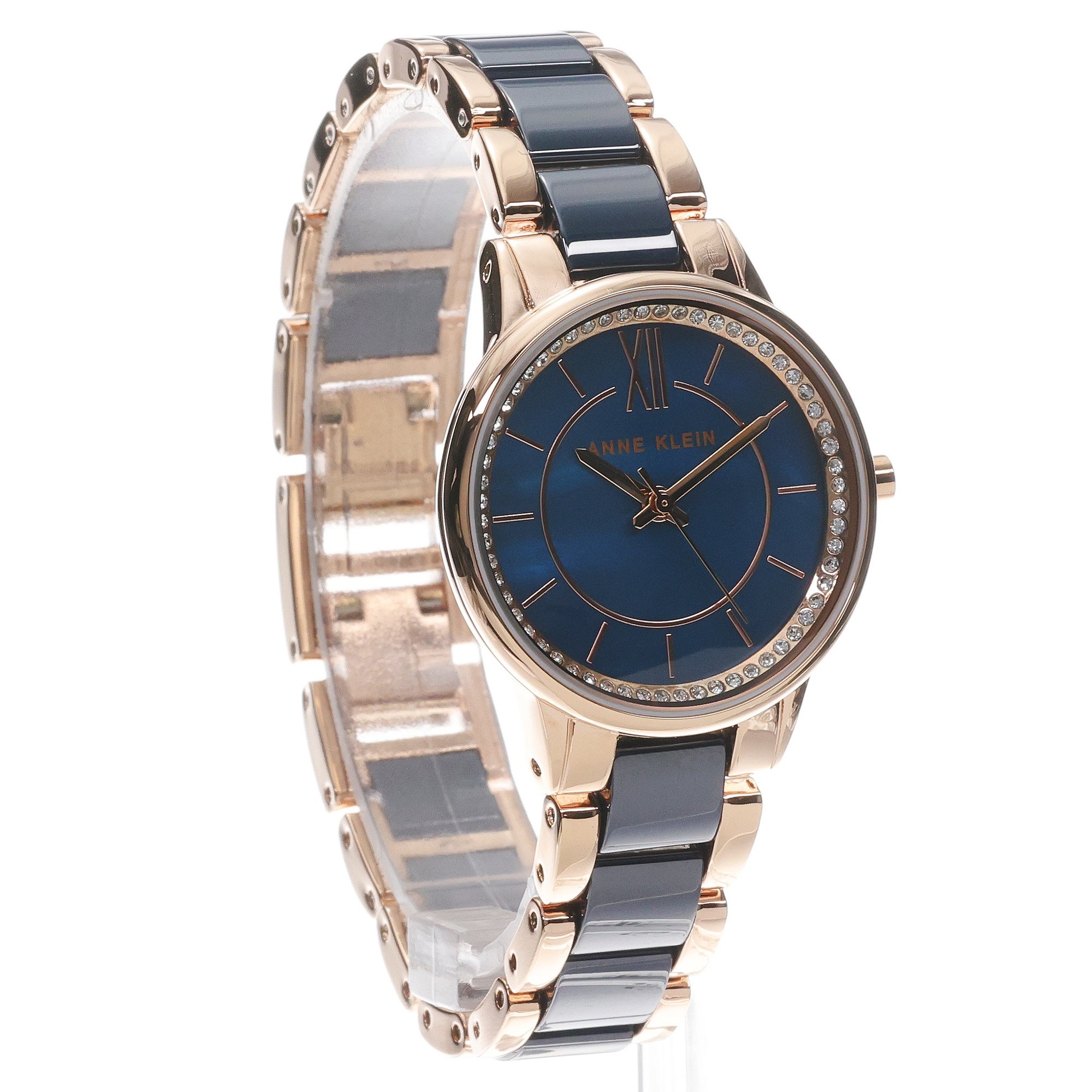 zegarek Anne Klein AK-3344NVRG różowe złoto Bransoleta - miniatura 3