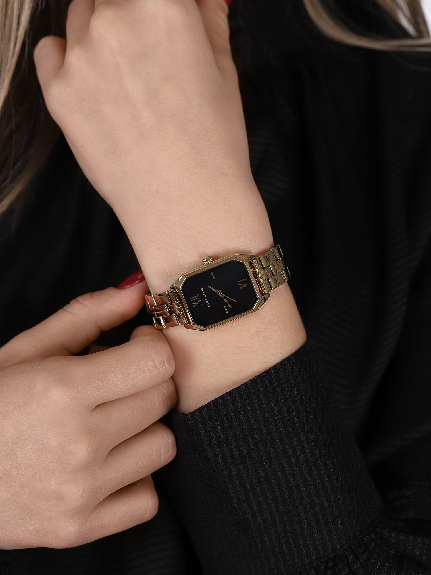 Black Gold-Tone Anne Klein AK-3774BKGB - hover
