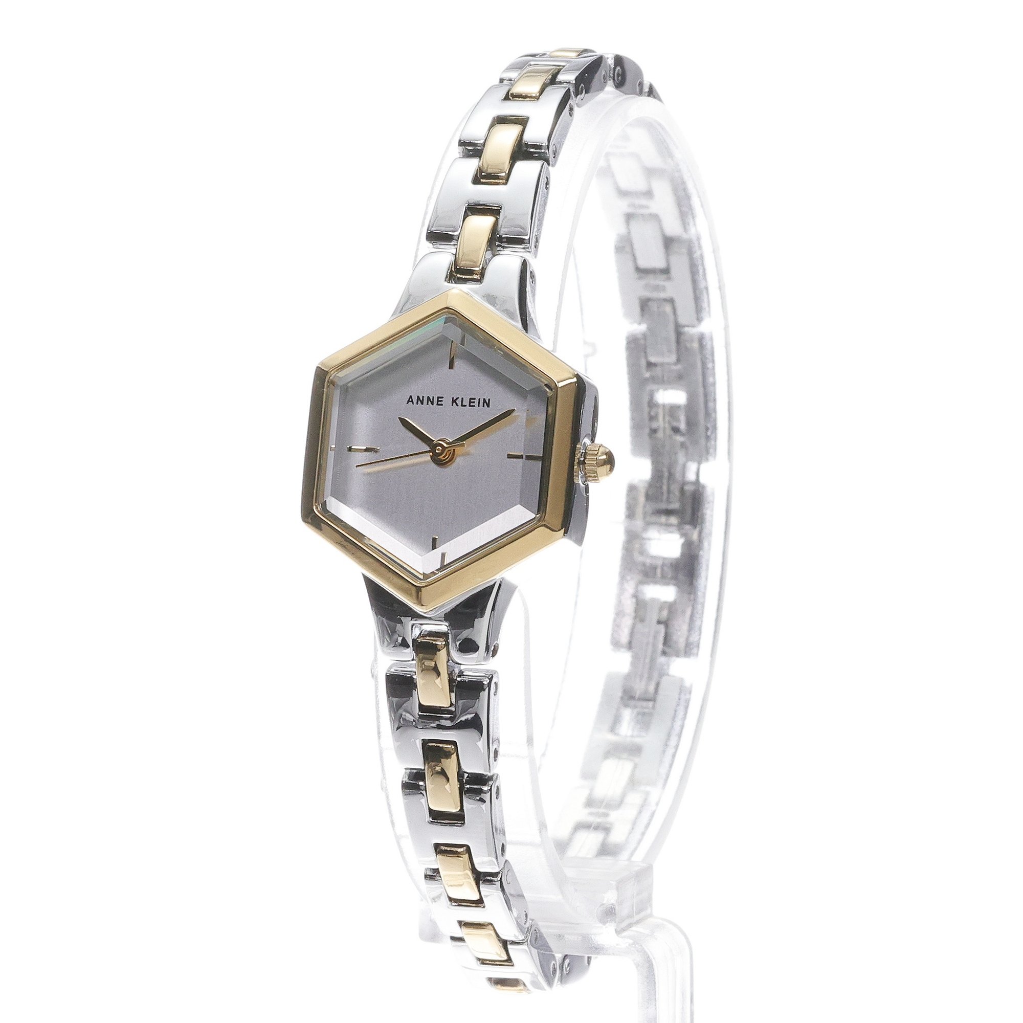 zegarek Anne Klein AK-5107SVTT kwarcowy damski Bransoleta Petite Hexagonal Bracelet Watch