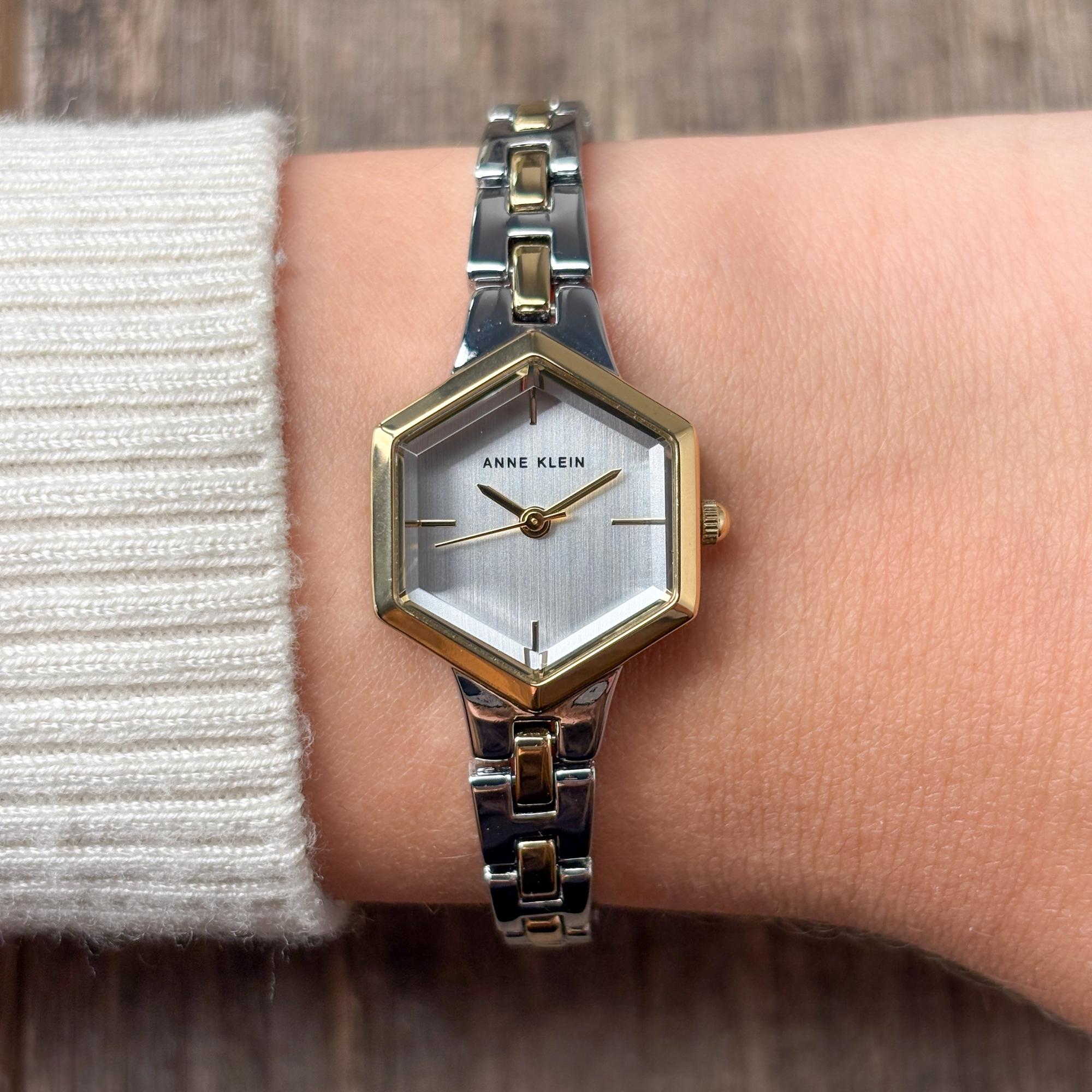 zegarek Anne Klein AK-5107SVTT srebrny Bransoleta
