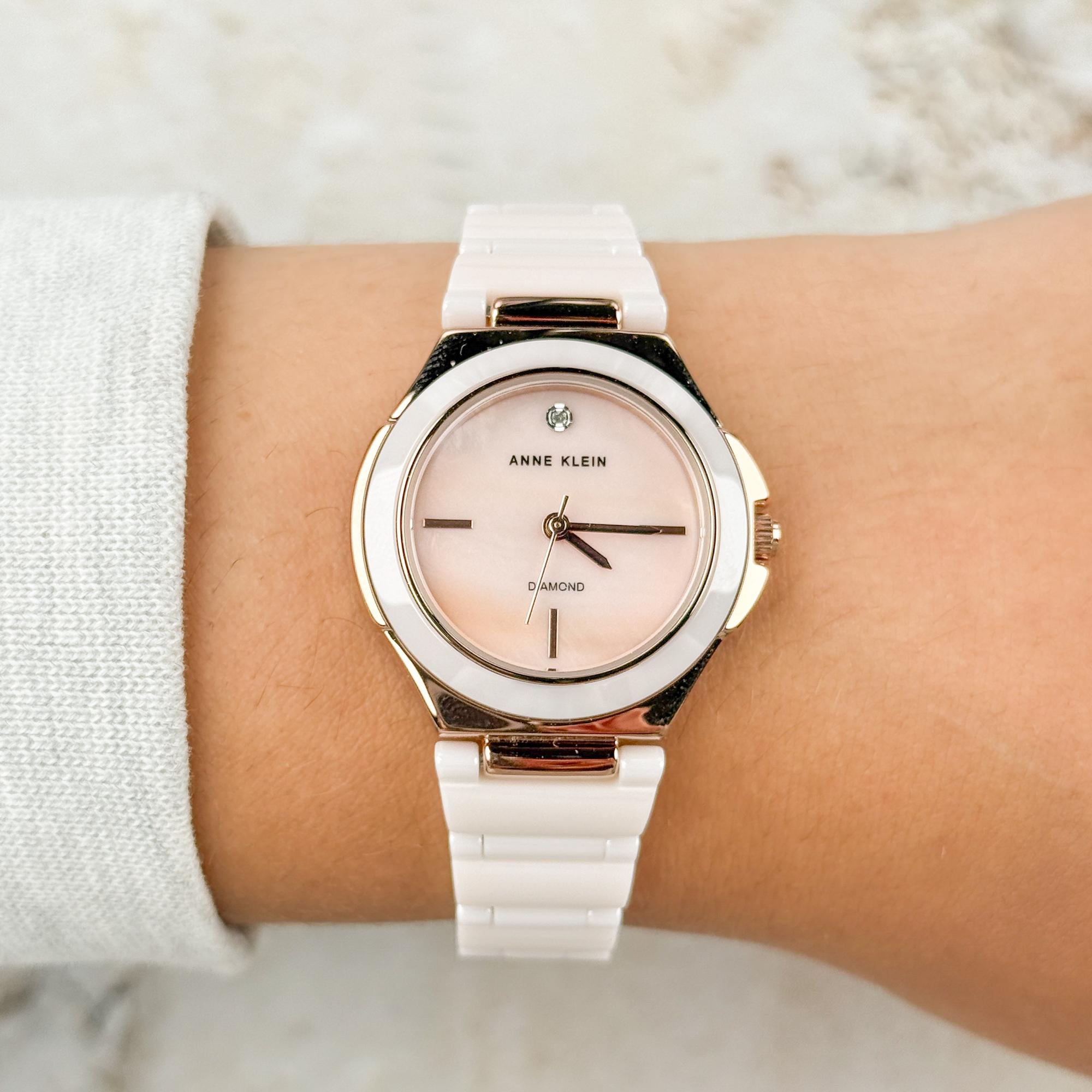 zegarek Anne Klein AK-5112RGBH różowe złoto Bransoleta - miniatura 7