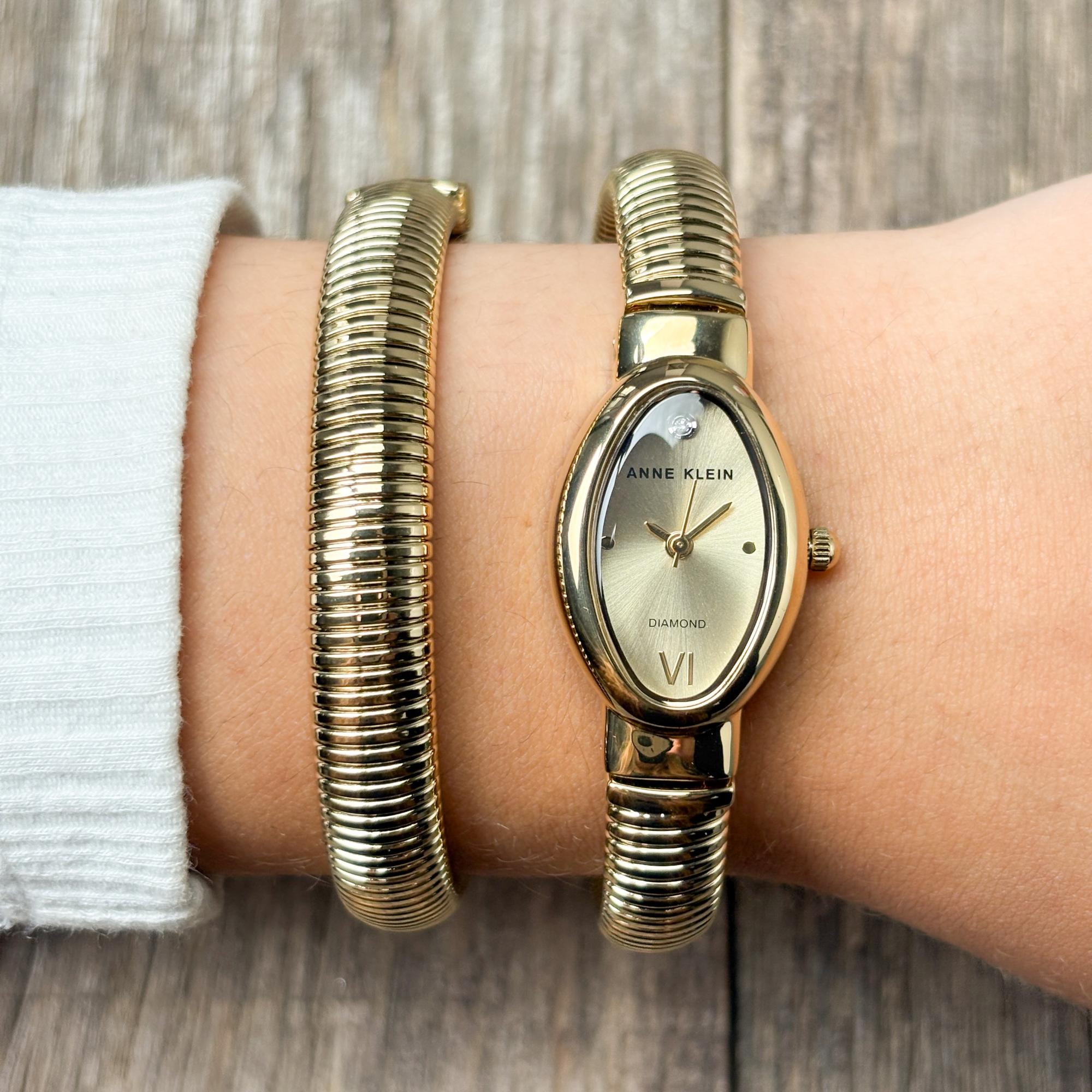 zegarek Anne Klein AK-5178GPST złoty Bransoleta - miniatura 7