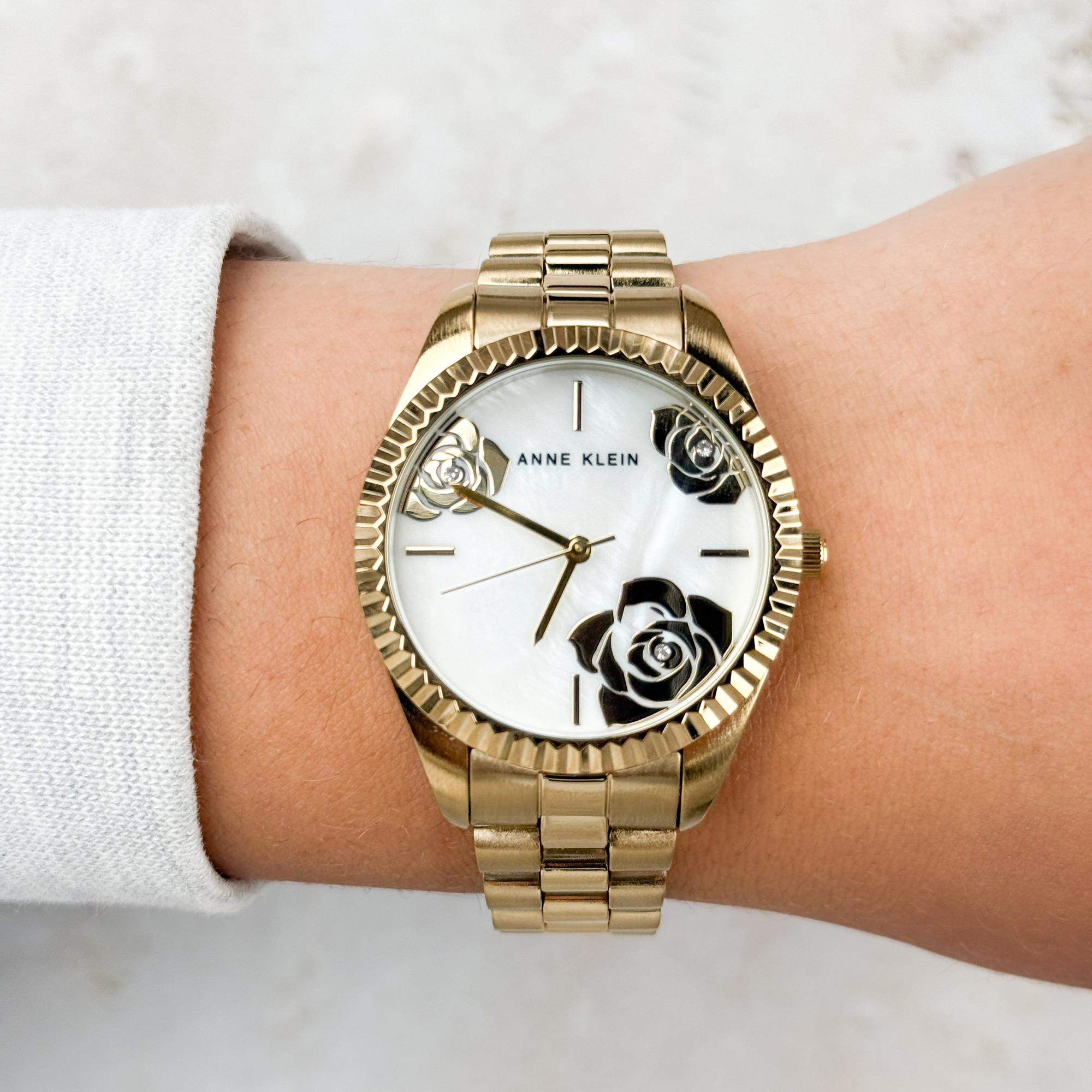zegarek Anne Klein AK-5288FMGB złoty Bransoleta - miniatura 7