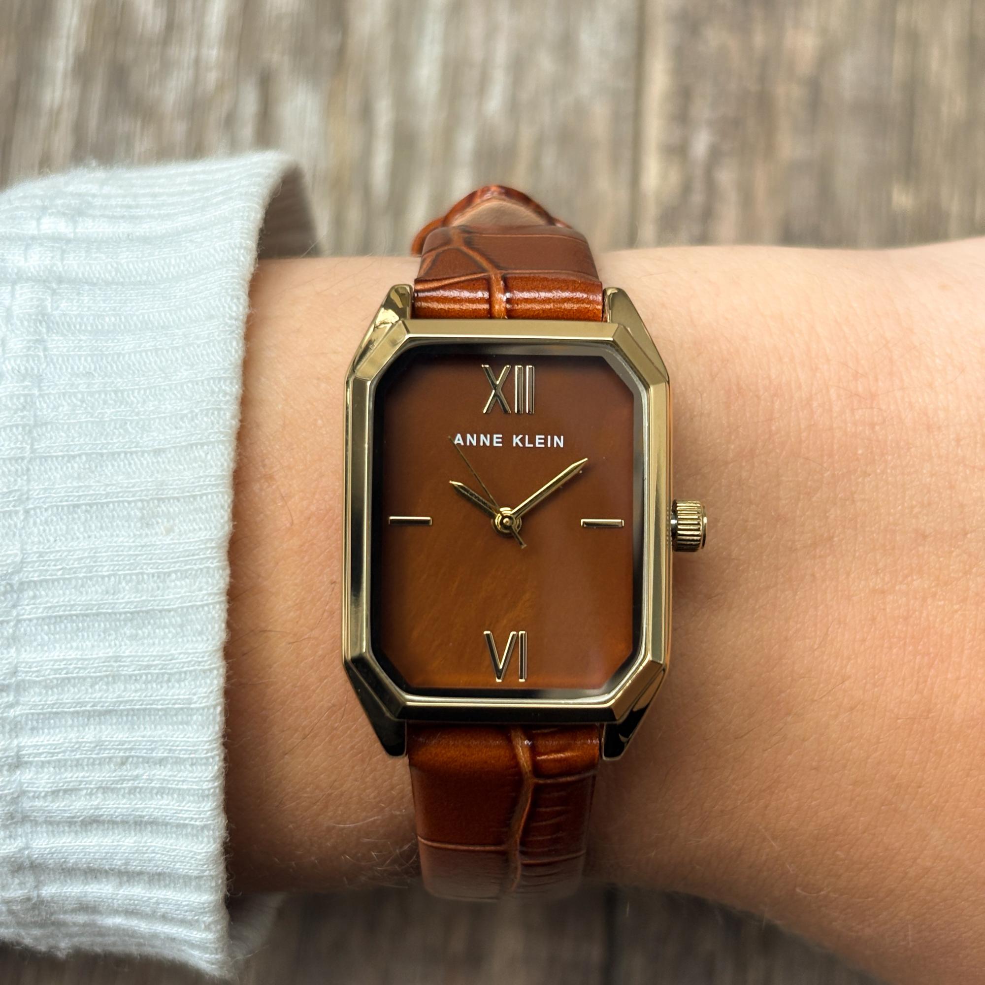 zegarek Anne Klein AK-5396BMBN złoty Pasek