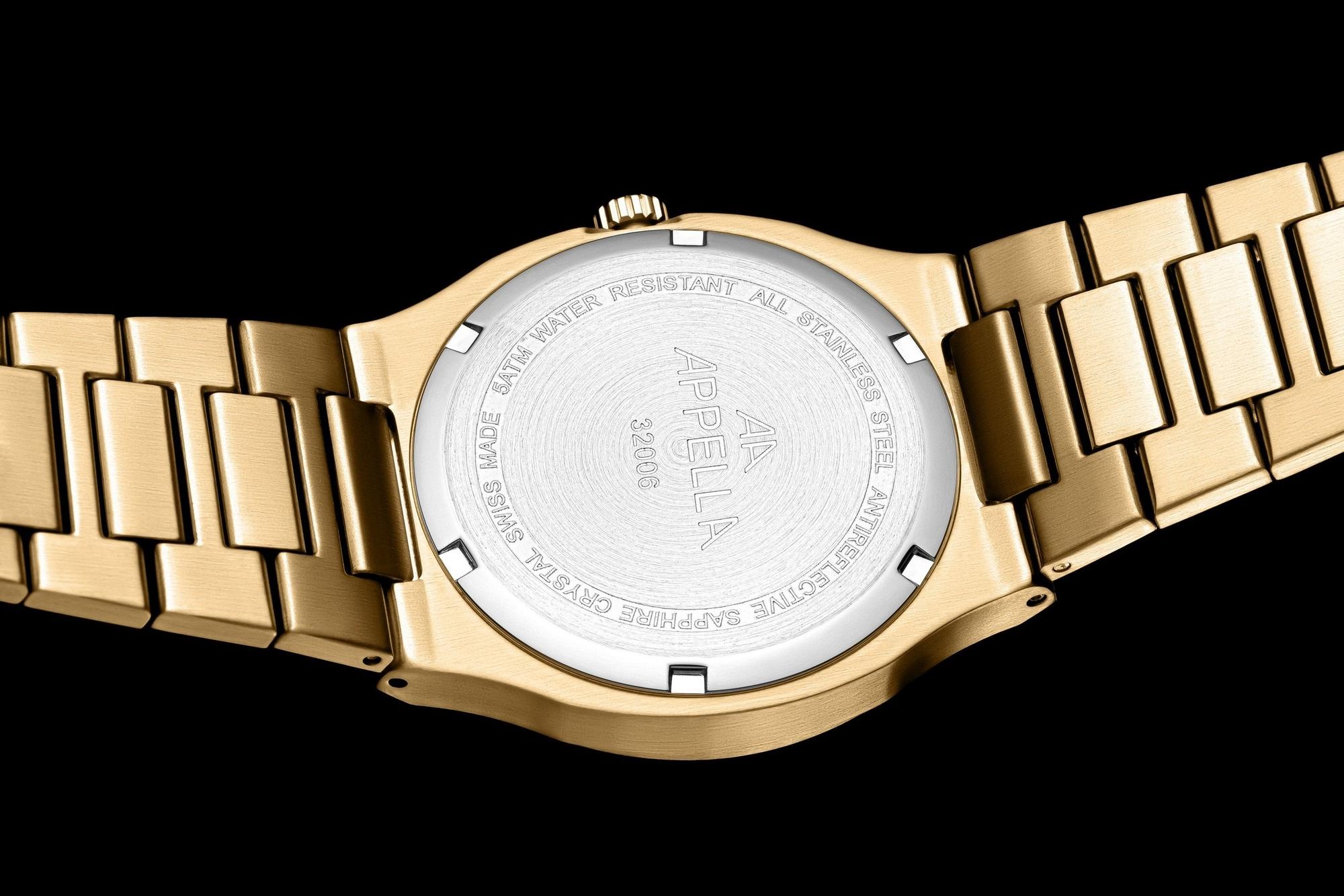 zegarek Appella L320061176QD złoty Diamonds