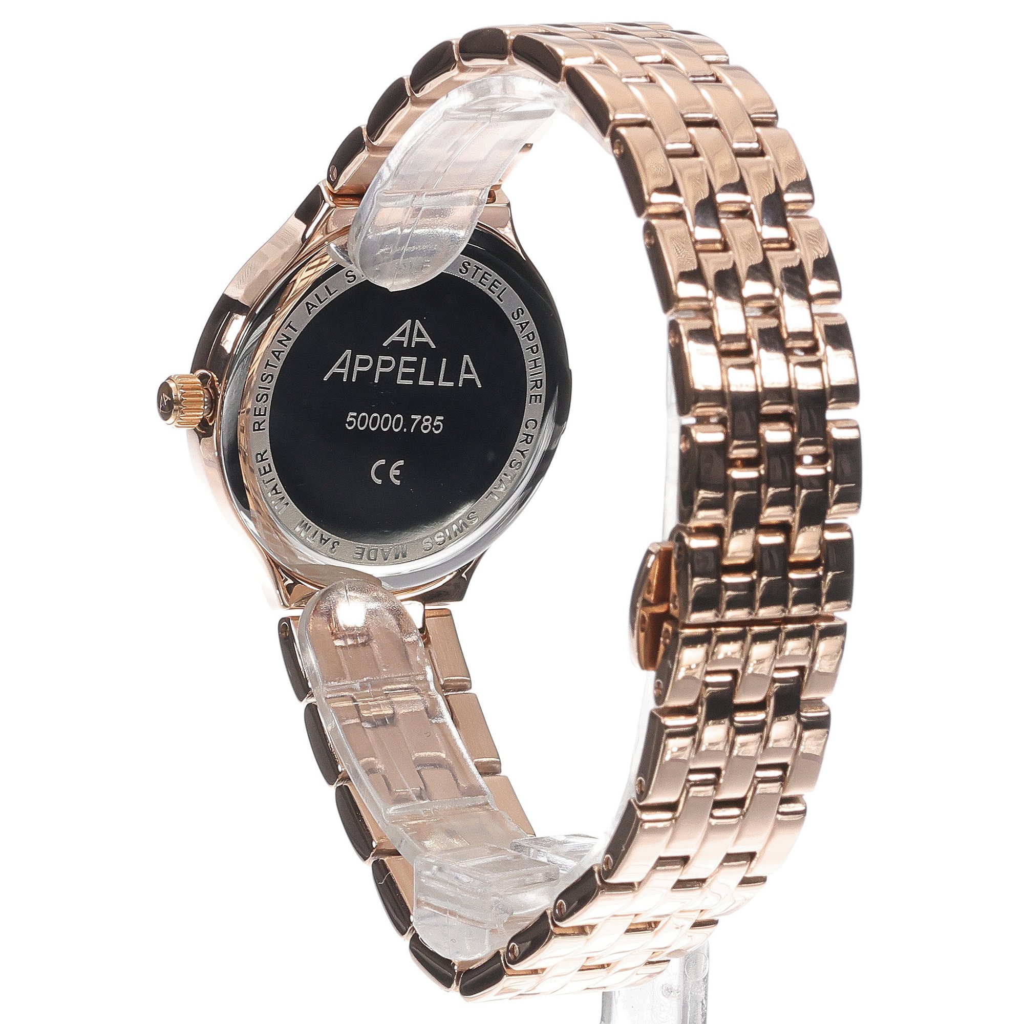 zegarek Appella L500009187DQ różowe złoto Diamonds