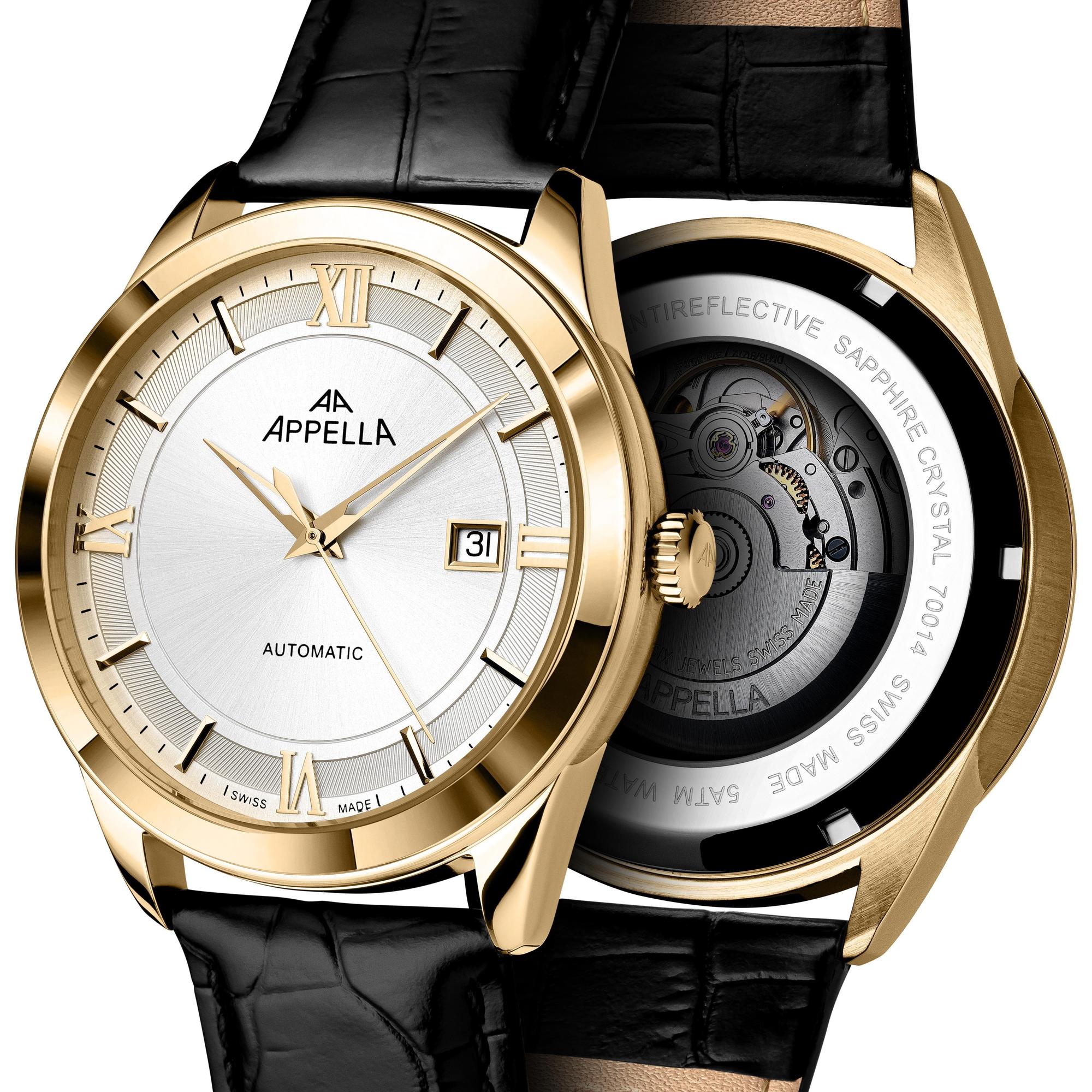 zegarek Appella L700141263A automatyczny męski Pasek Classic Automatic