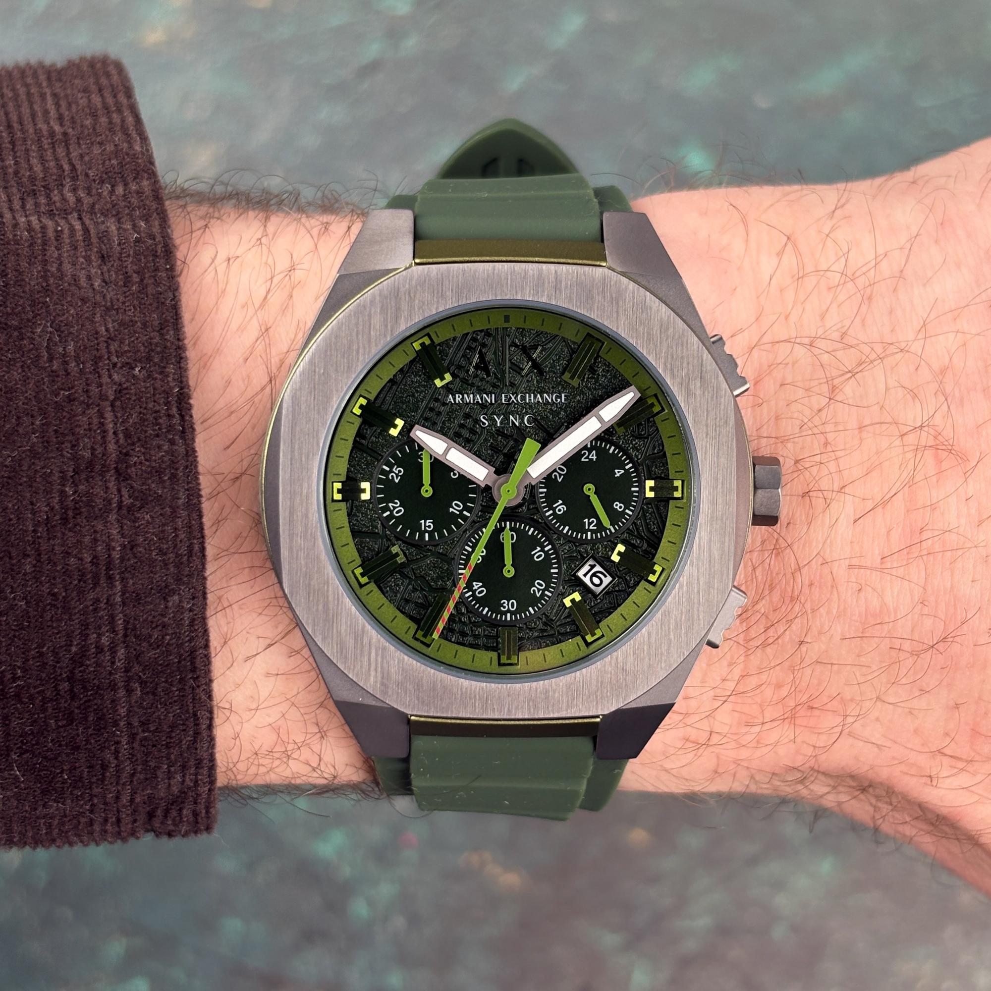 zegarek Armani Exchange AX4292 Sync Chronograph Armani Exchange mineralne - miniatura 10