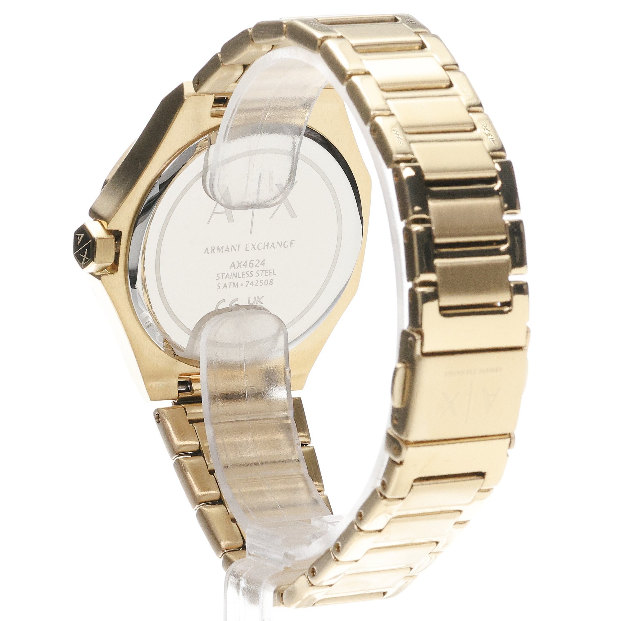 zegarek Armani Exchange AX4624 złoty Fashion - miniatura 4