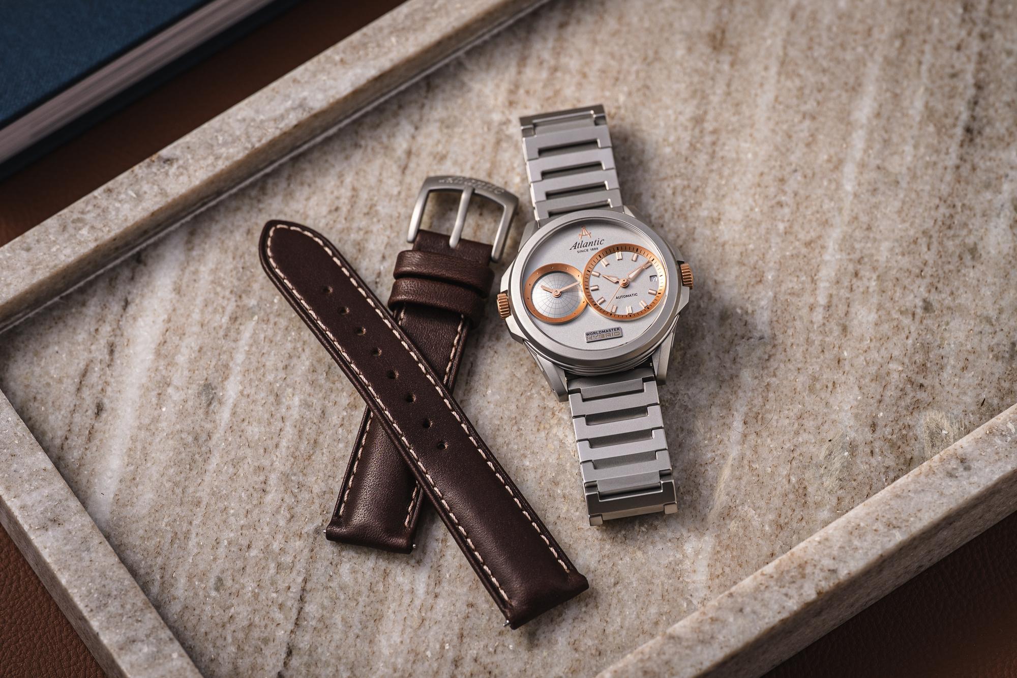 zegarek Atlantic 507554129 męski Worldmaster Worldmaster Hybrid Automatic Quartz Limited Edition