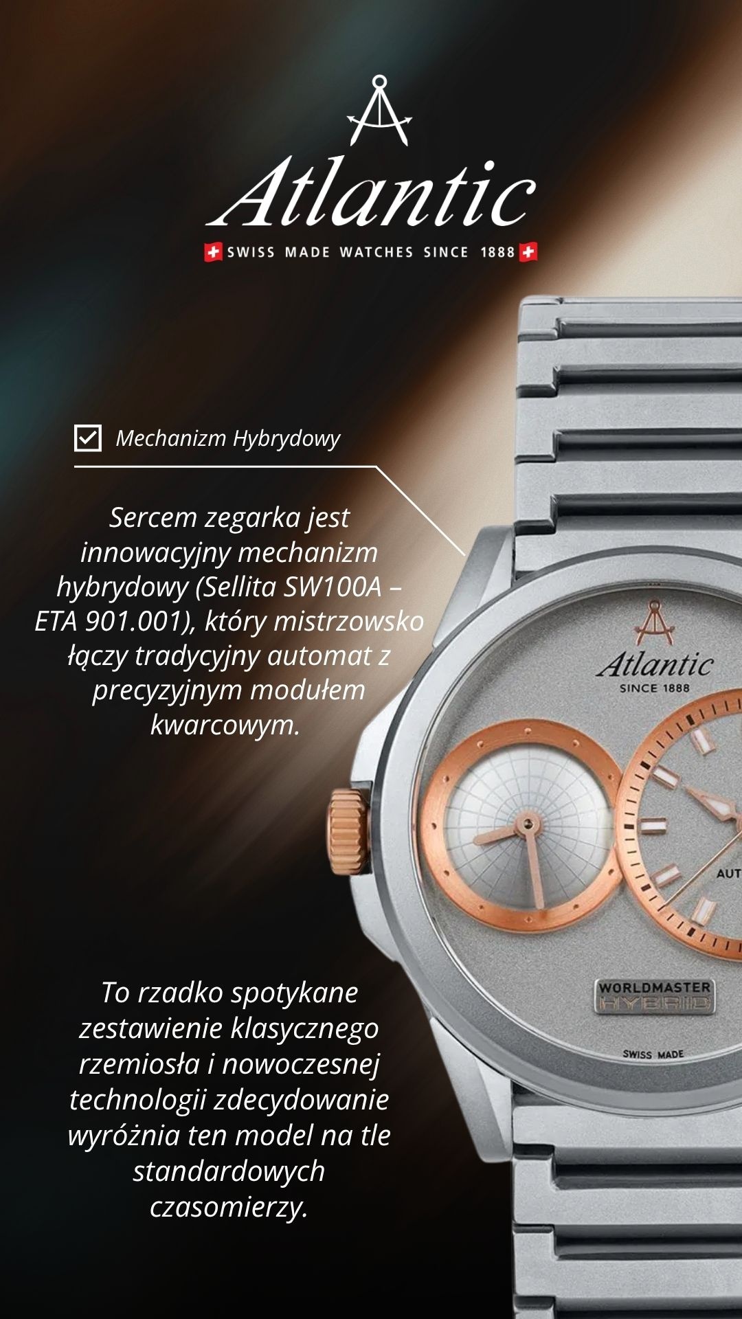 zegarek Atlantic 507554129 Worldmaster