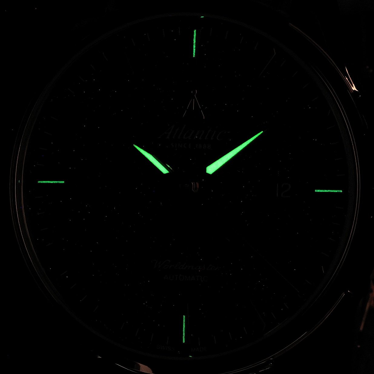 zegarek Atlantic 527834491 automatyczny męski Worldmaster Worldmaster Nightsky Moonphase - Blue Aventurine - miniatura 5