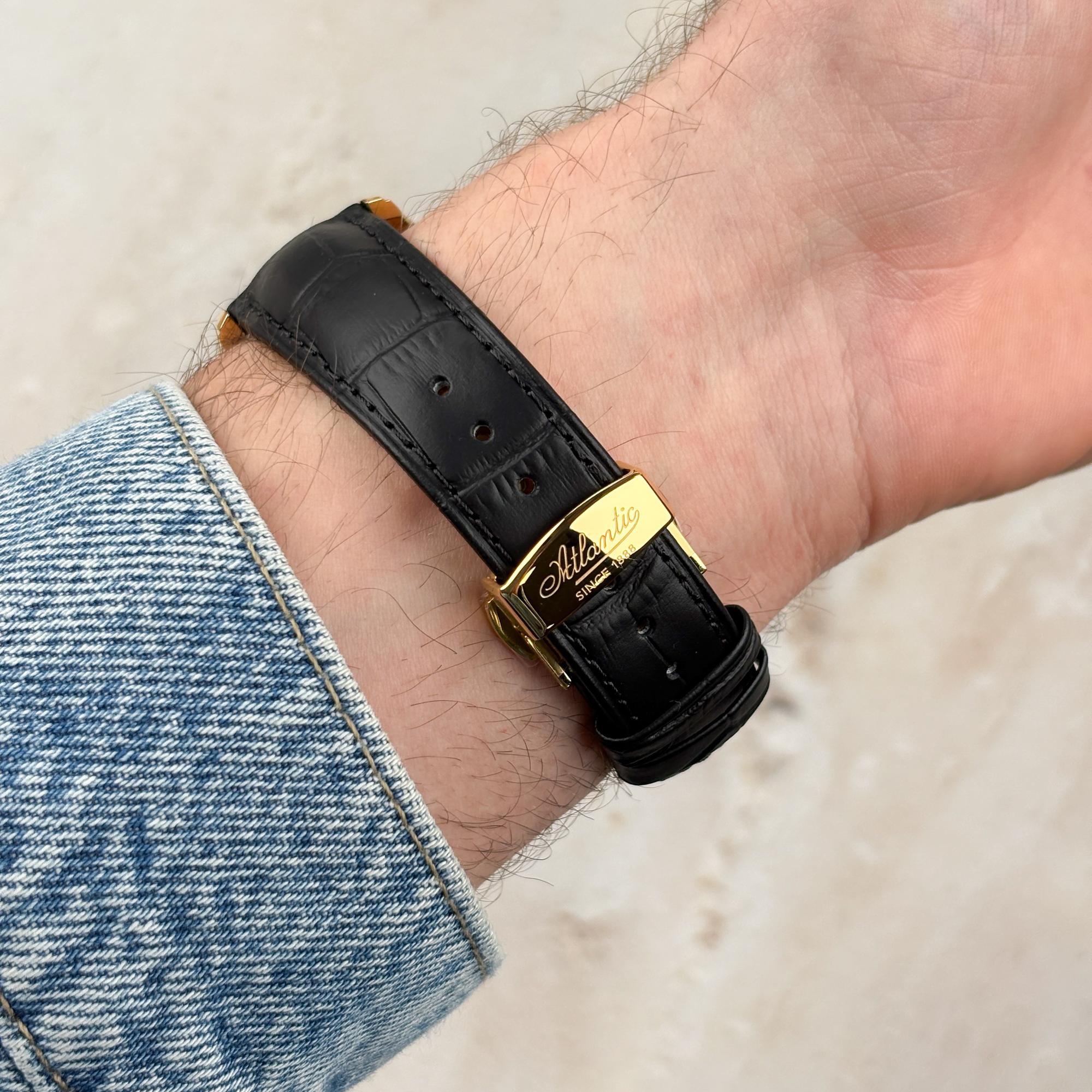 zegarek Atlantic 558534535 złoty Worldmaster
