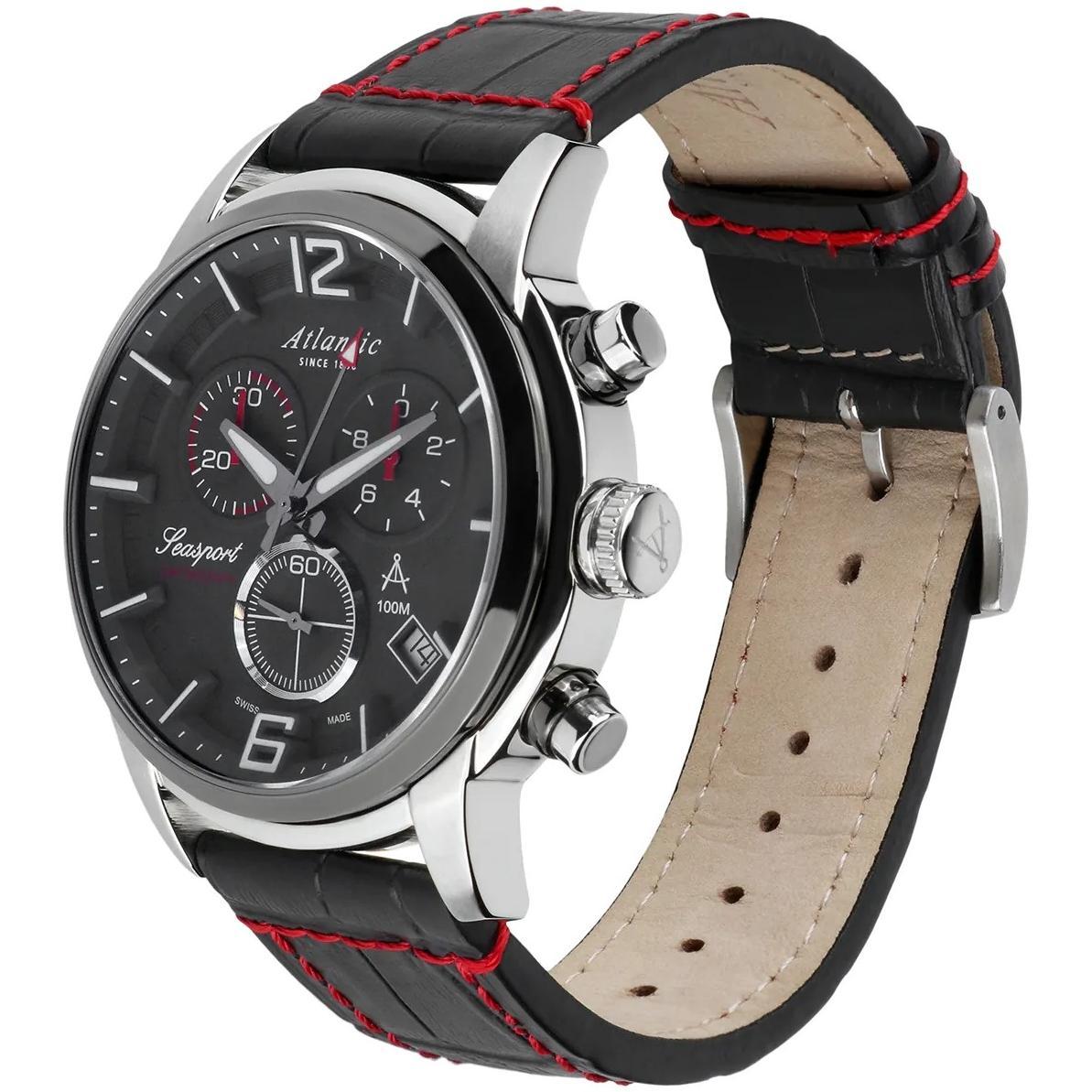 zegarek Atlantic 874614245 męski z chronograf Seasport